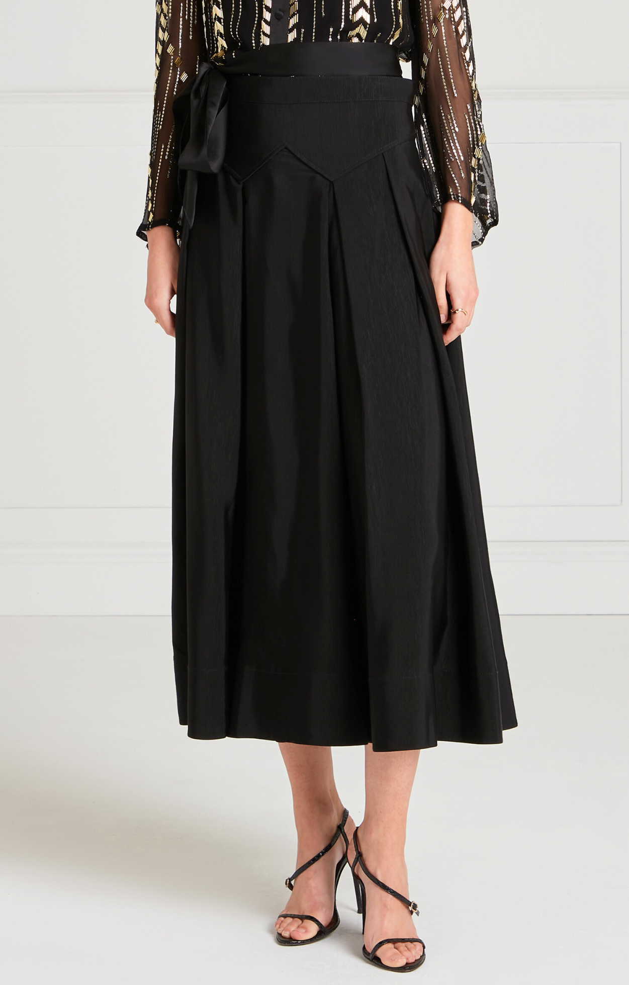 Temperley London Elodie spódnica midi czarna