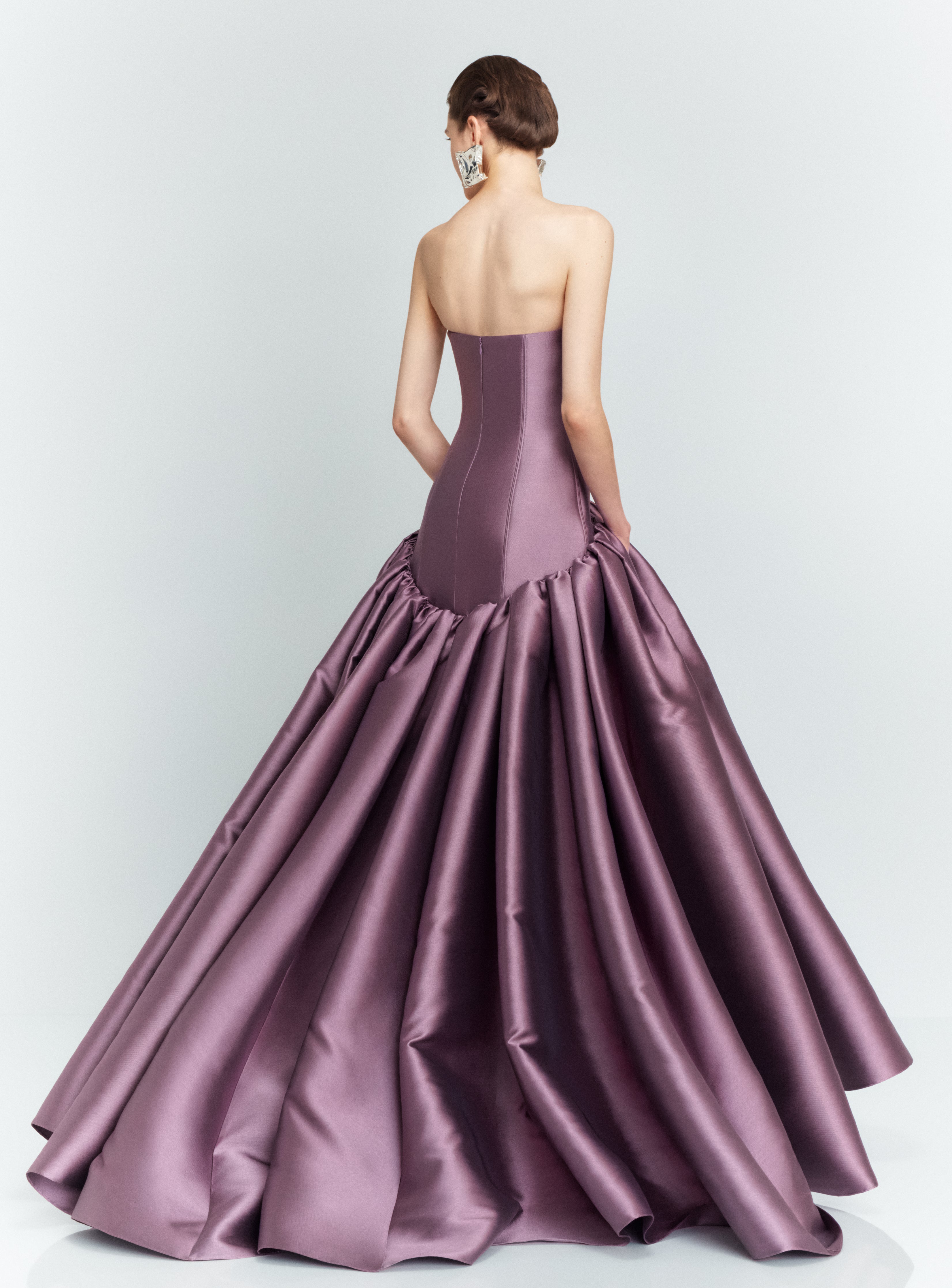 Solace London Cassias sukienka wieczorowa bordowa maxi