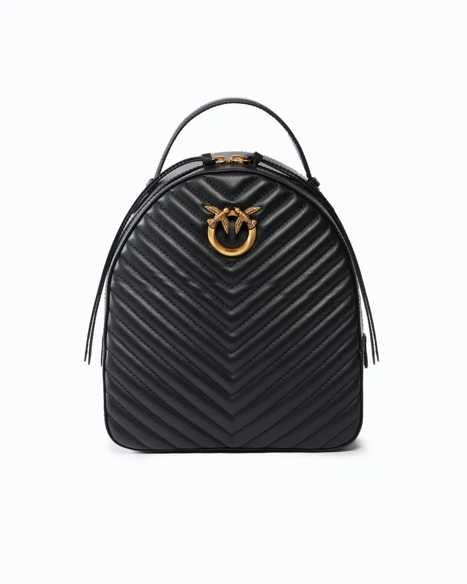 Pinko Love Click Classic plecak skórzany czarny