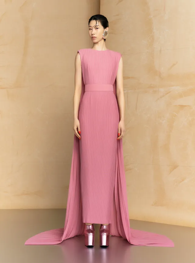 SOLACE LONDON Tavia sukienka wieczorowa peony maxi