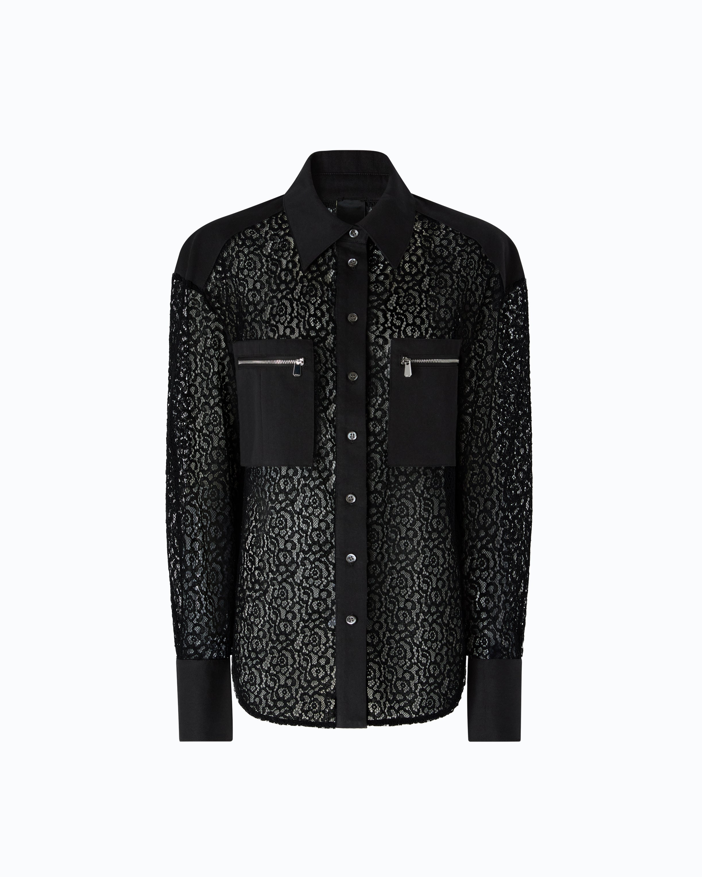 Pinko Magliocco Shirt koszula koronkowa czarna