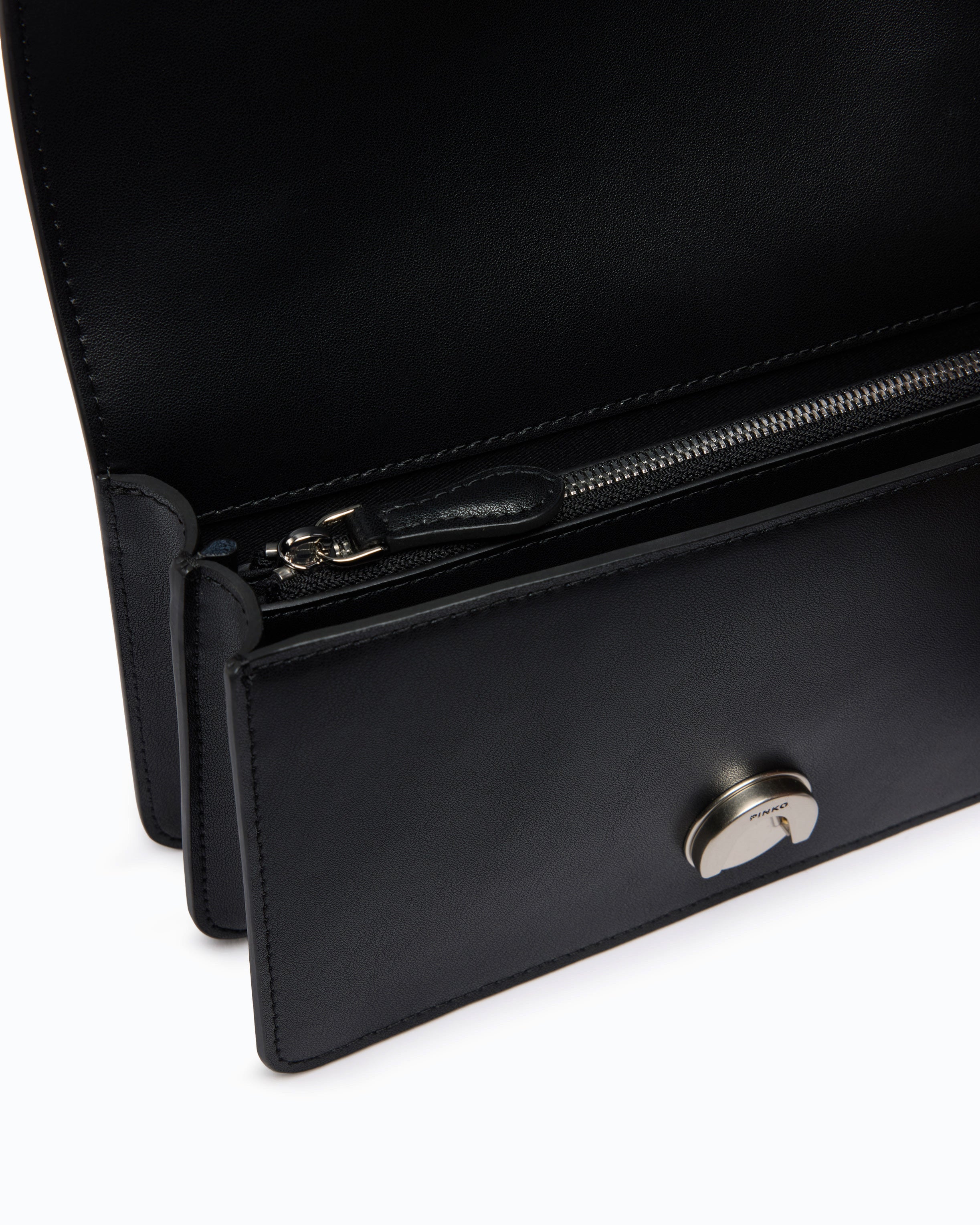 Pinko Love Bag One torebka skórzana czarna