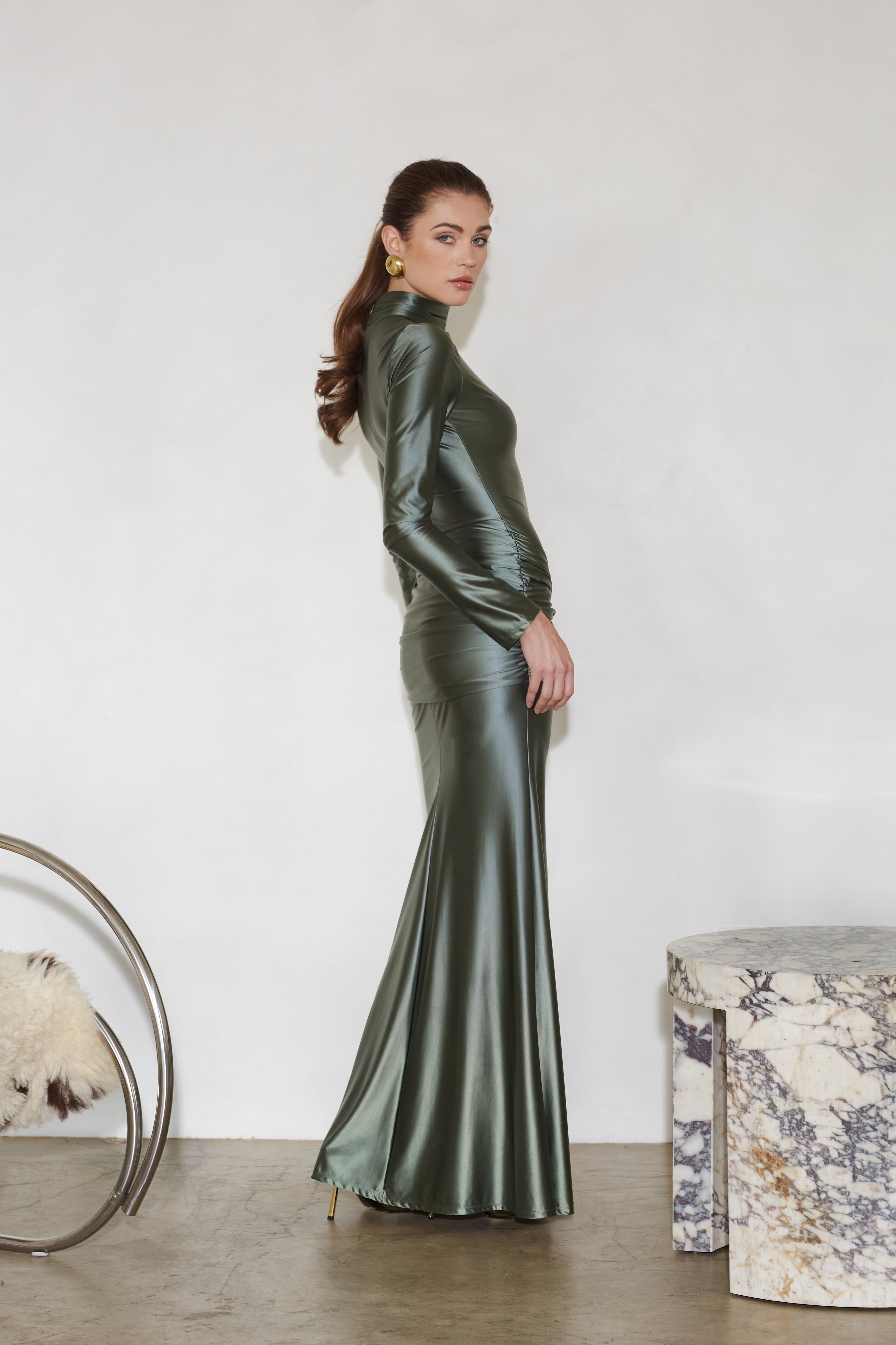 Delfi Collective Anastasia czerwona sukienka wieczorowa maxi