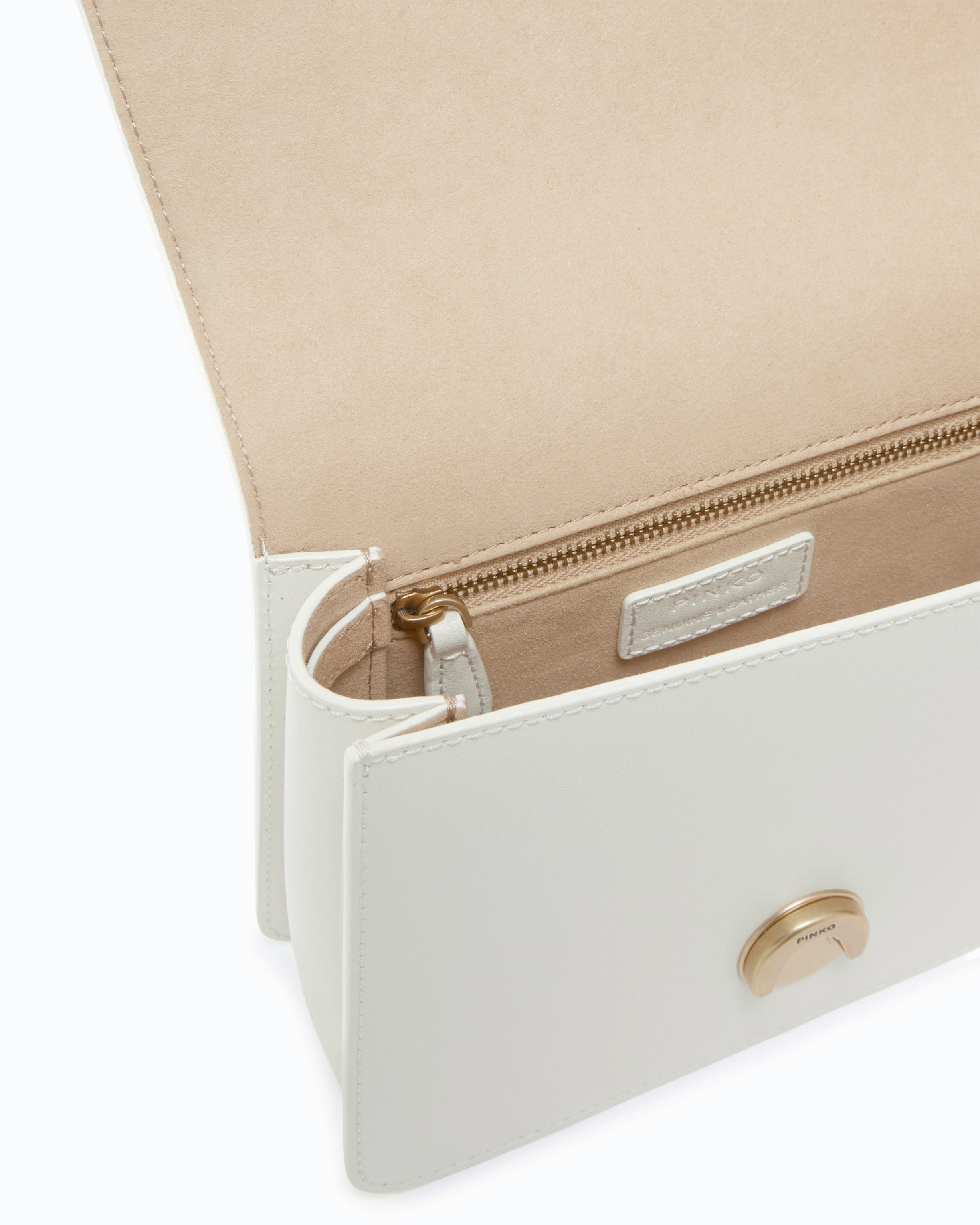 Pinko Mini Love Bag One Top Handle Light Simply torebka biała