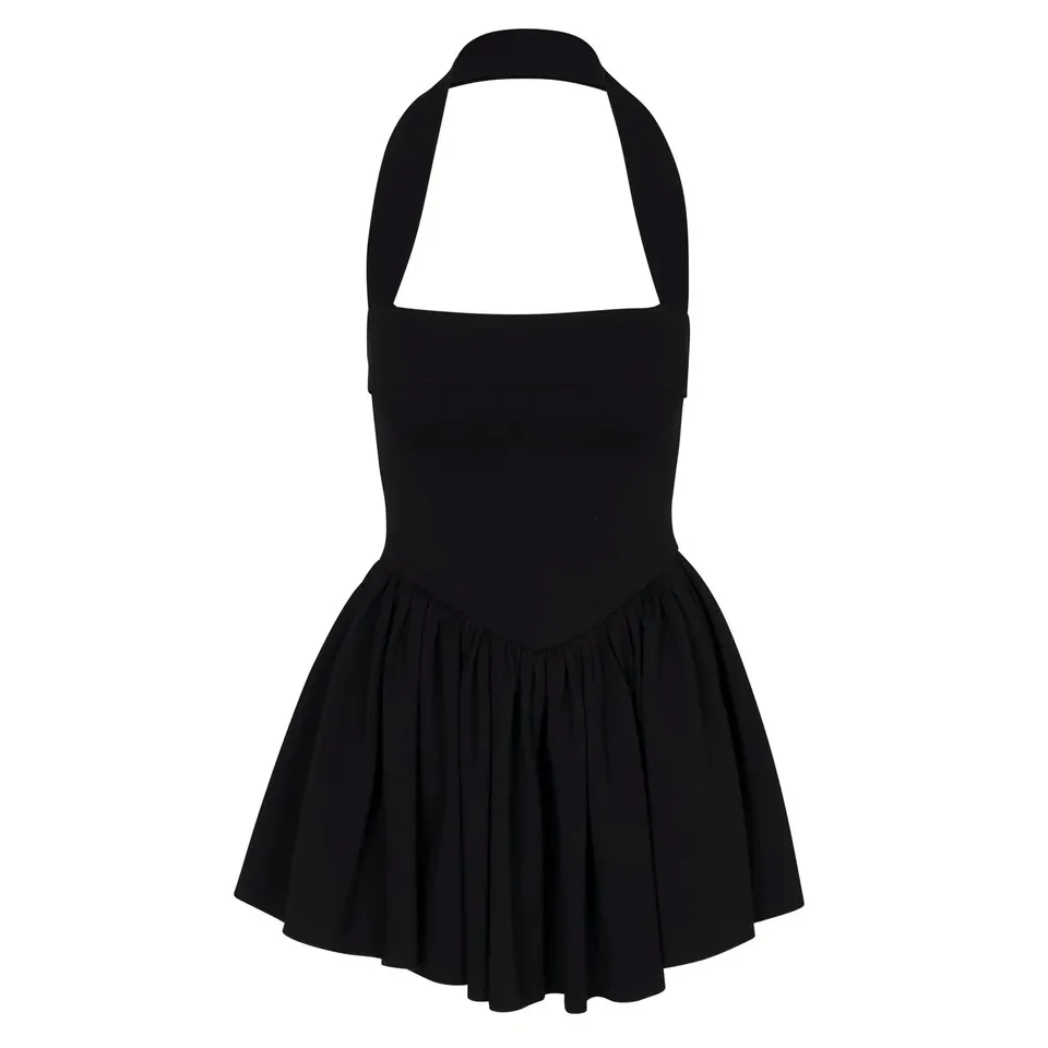 Delfi Collective Megan sukienka mini czarna halter