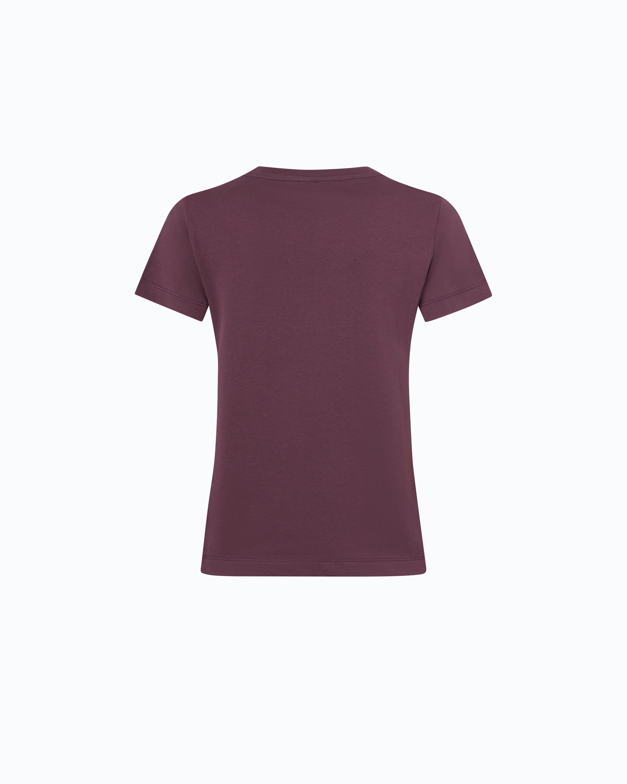 Pinko Bussolotto T-shirt bawełniany bordowy z logo