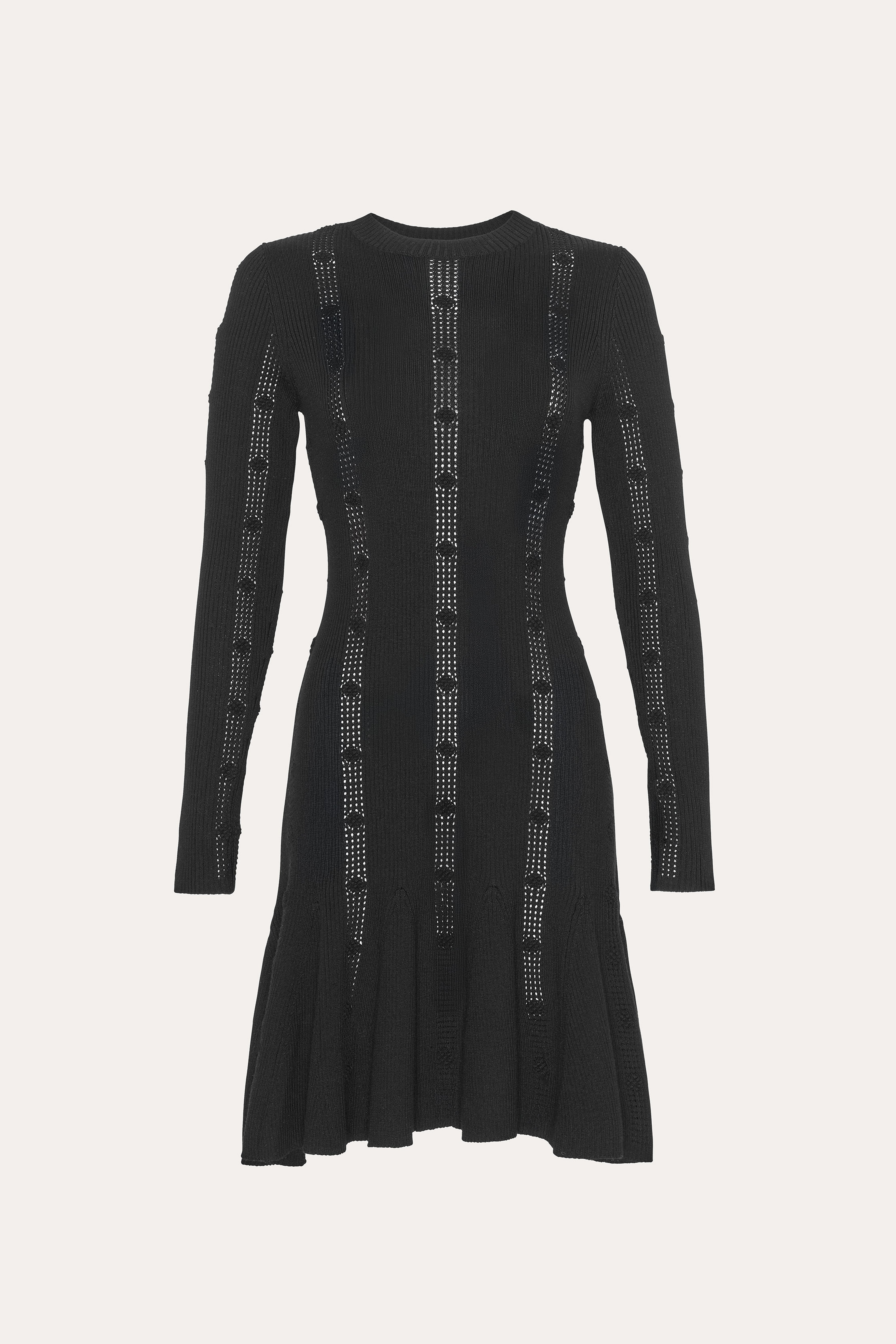 Elie Tahari ED5YG605 sukienka czarna mini wełniana
