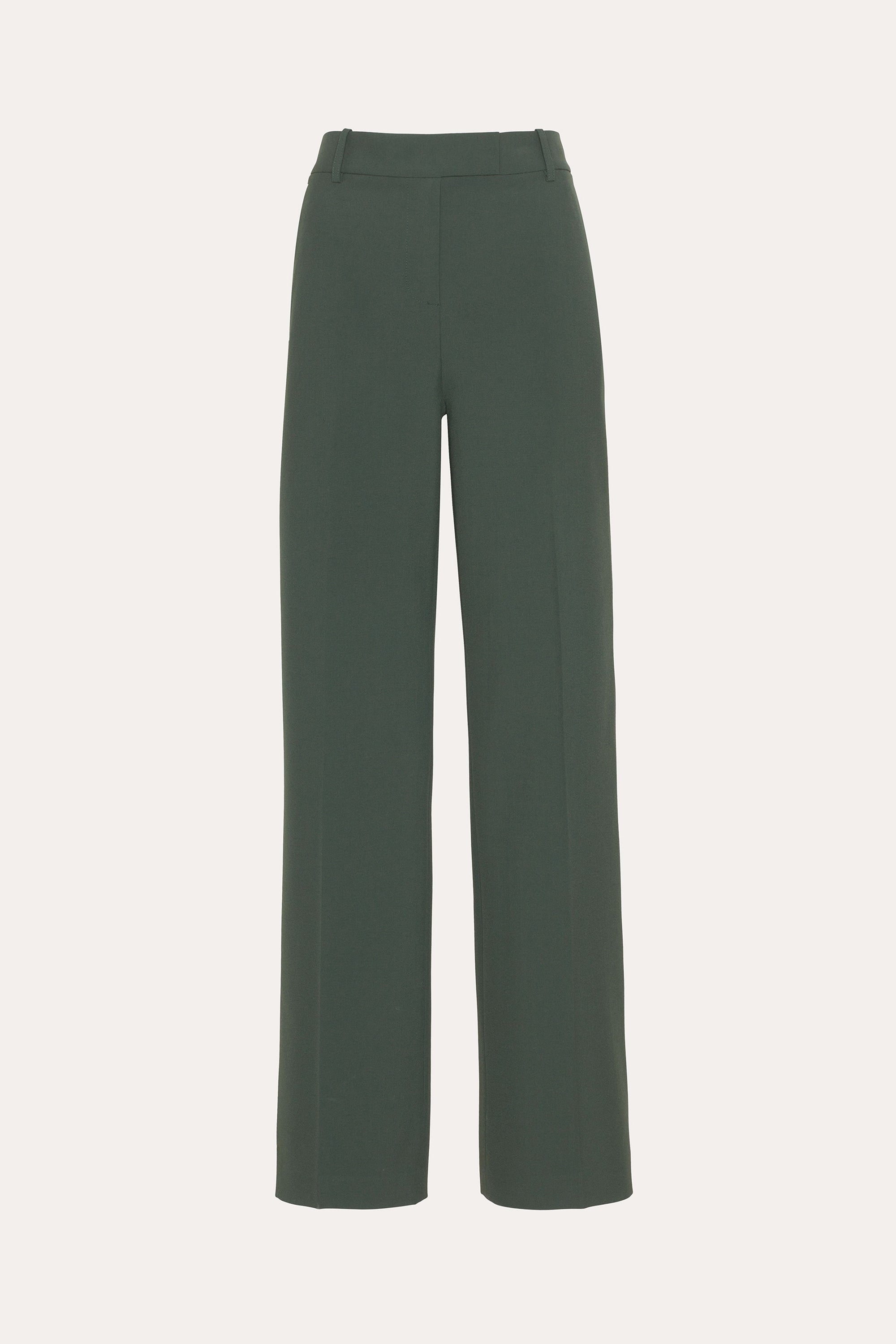 Elie Tahari Mia spodnie szerokie Dark Willow krepa