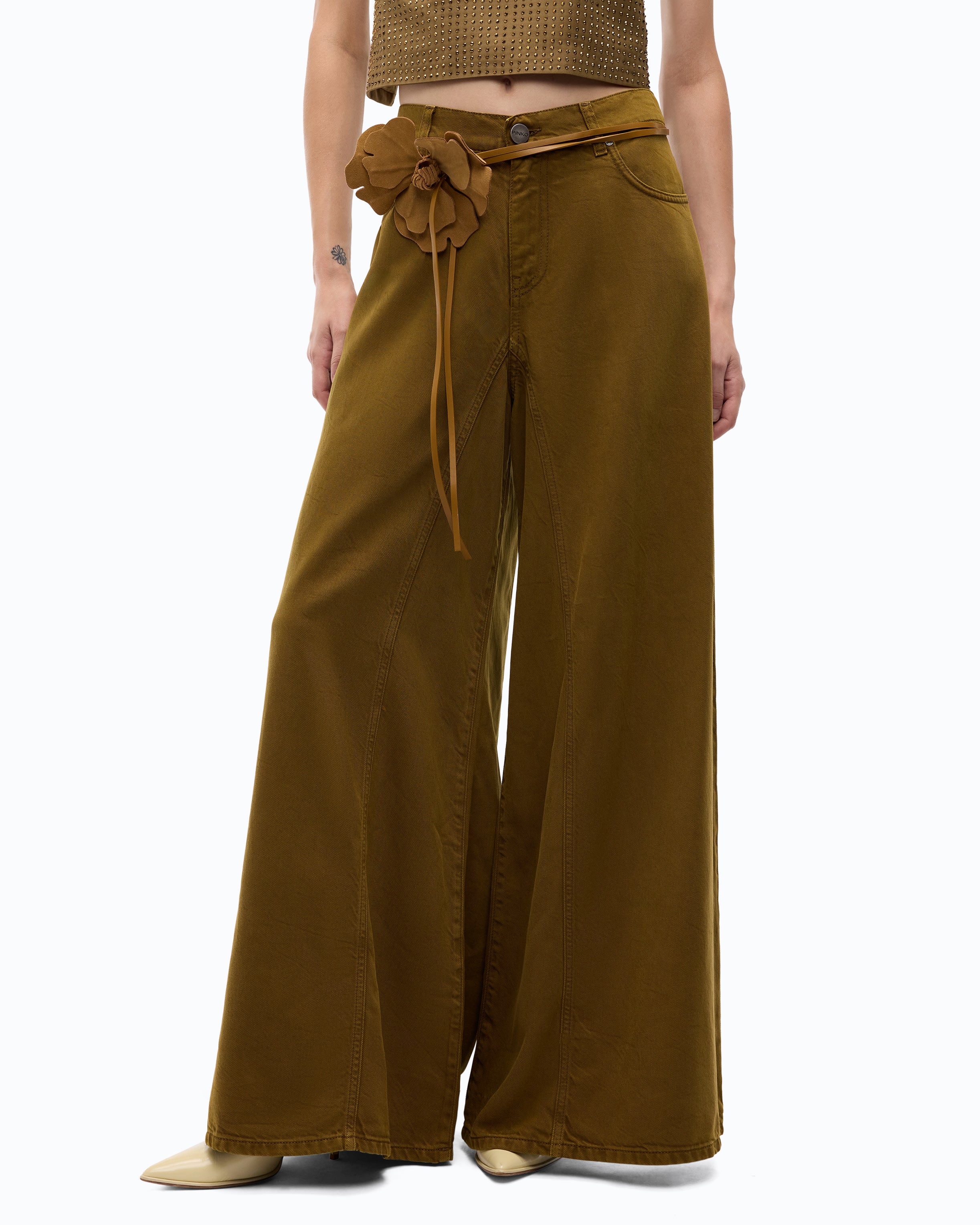 Pinko Winona Wide Leg dżinsy szeroka nogawka