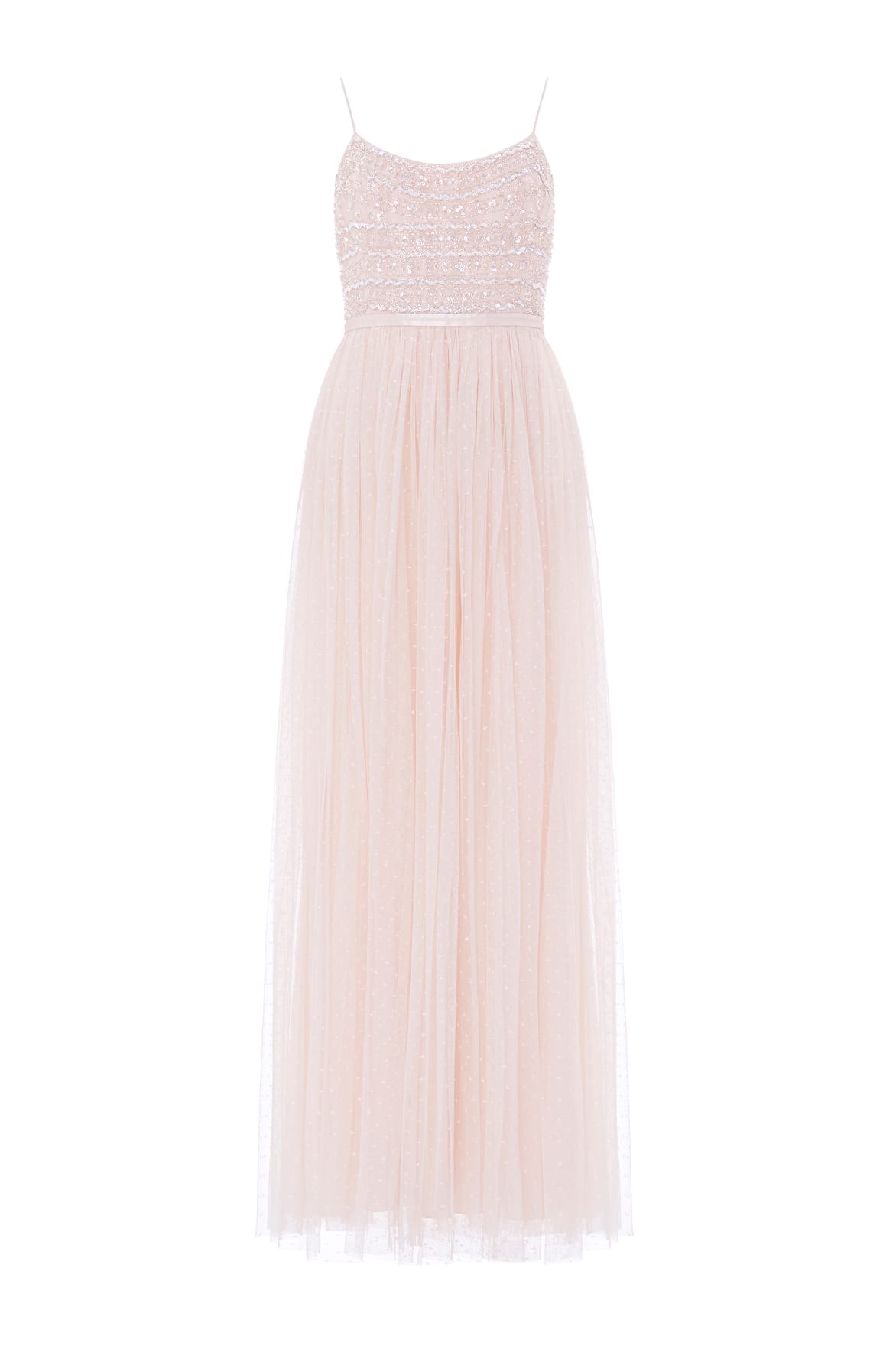 Needle & Thread Lace Coppelia Gown suknia różowa z peleryną