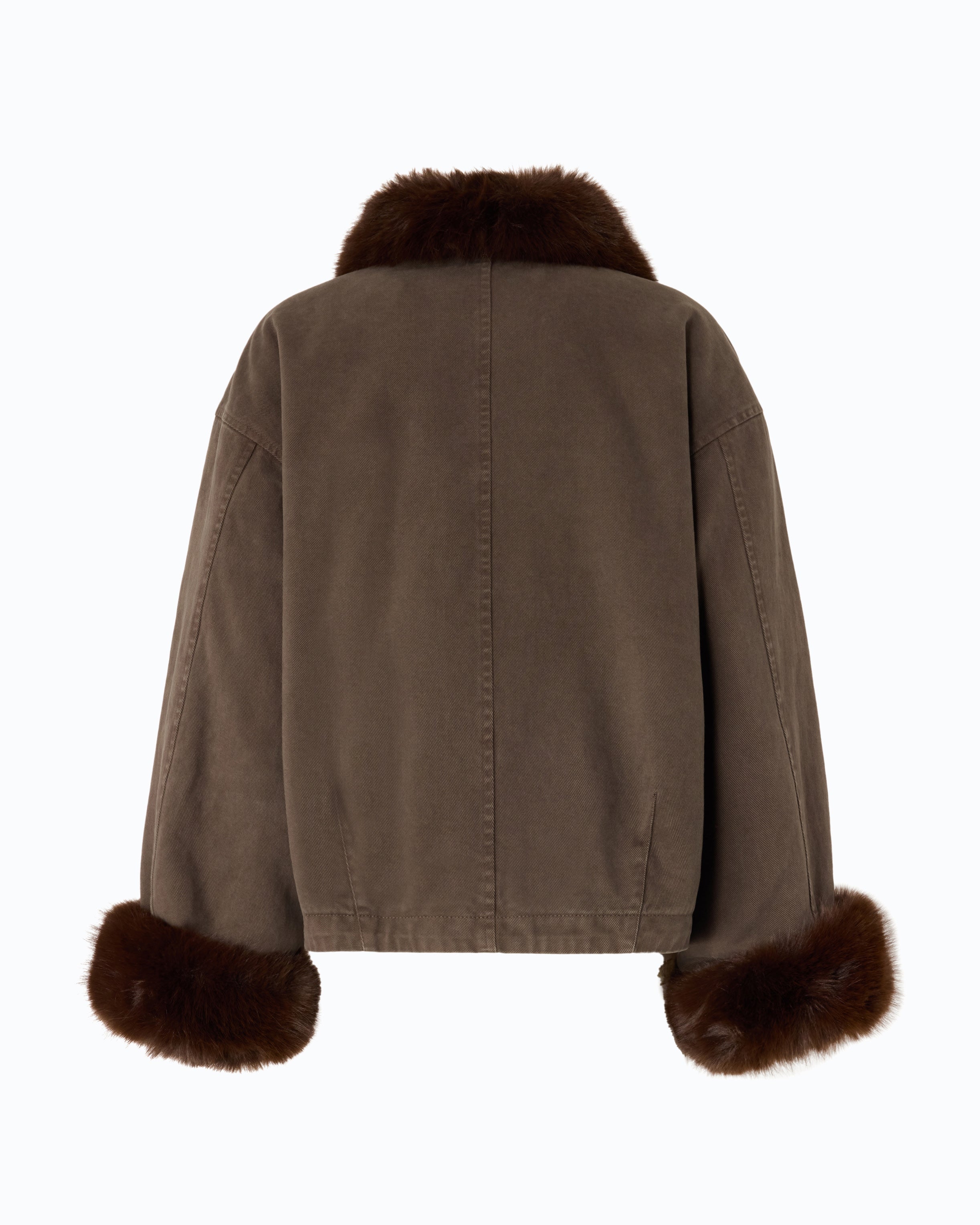 Pinko Garlate Jacket bosmanka bawełniana brązowa