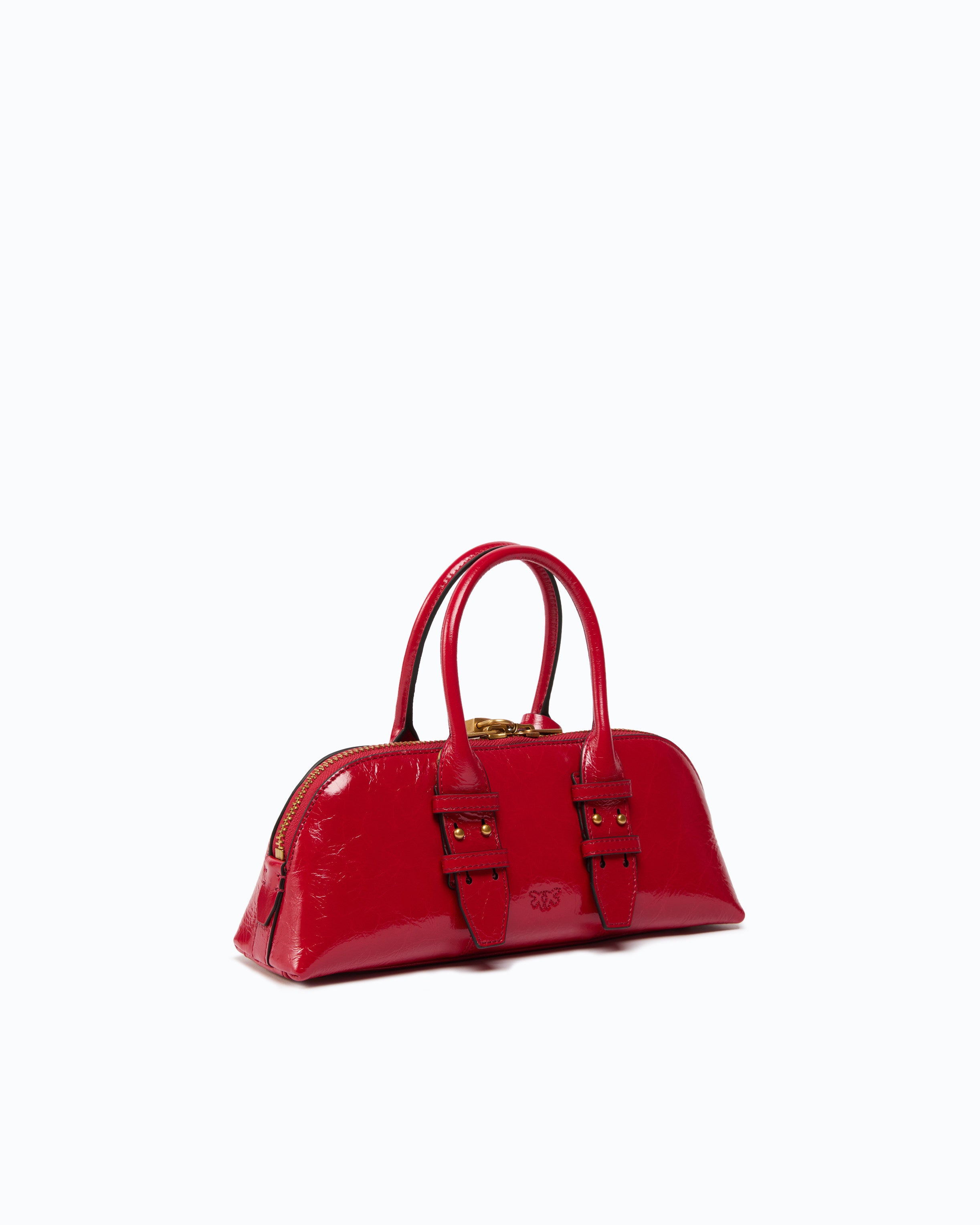Pinko Escape Bag Horizontal torebka bowling błyszcząca