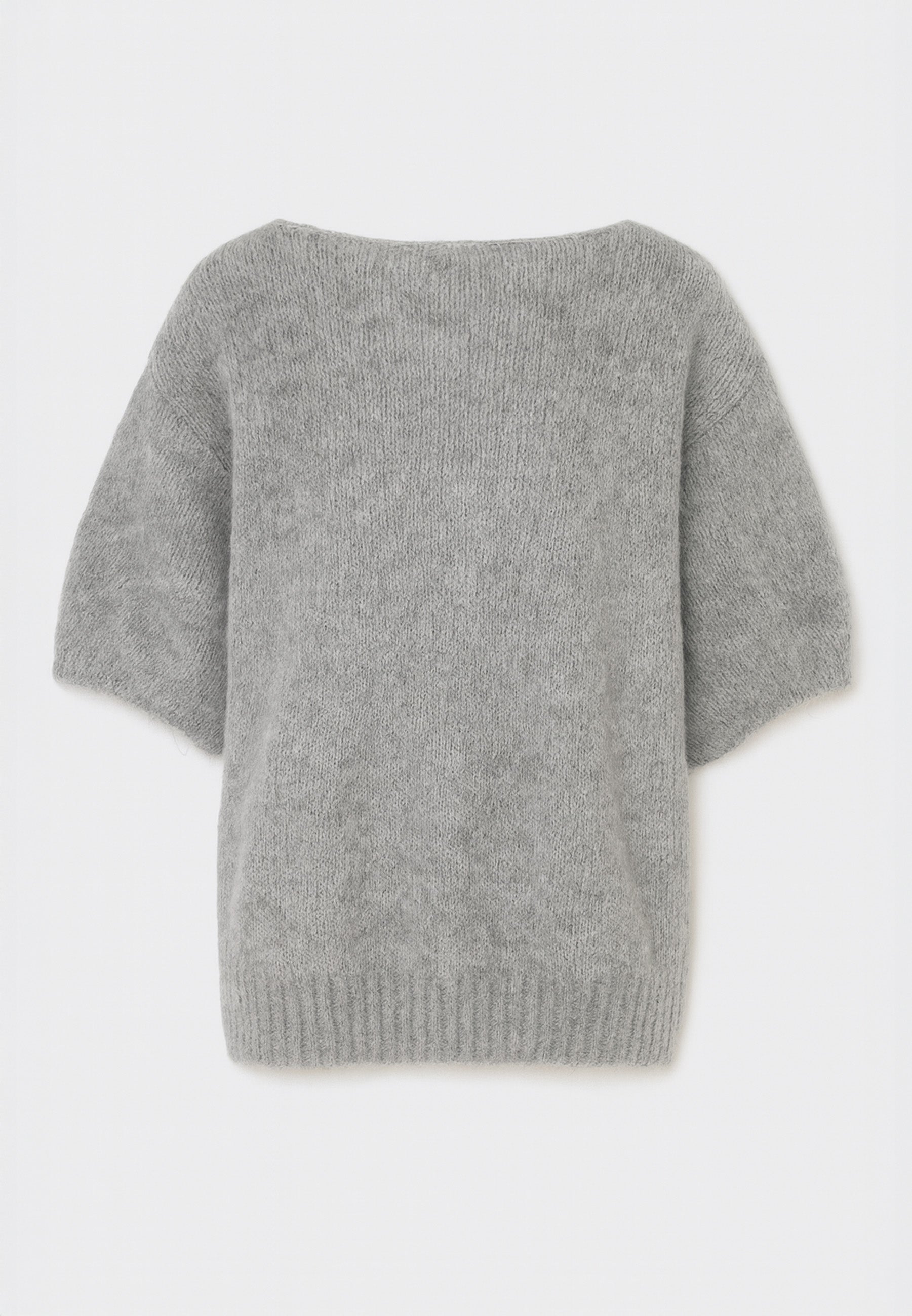 Nudyess Como sweter alpaka szary wiązanie
