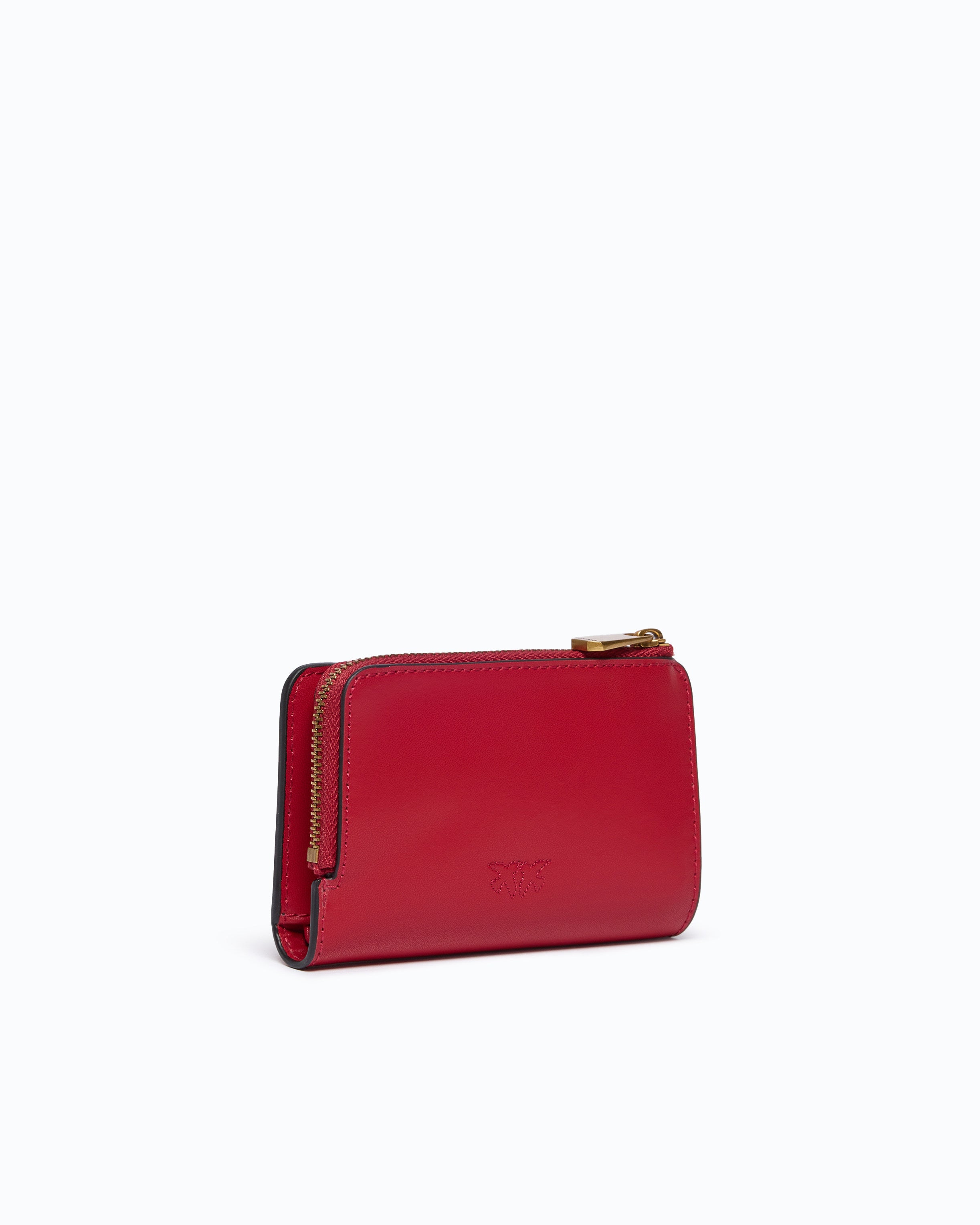 Pinko Mini Wallet portfel skórzany mały czarny