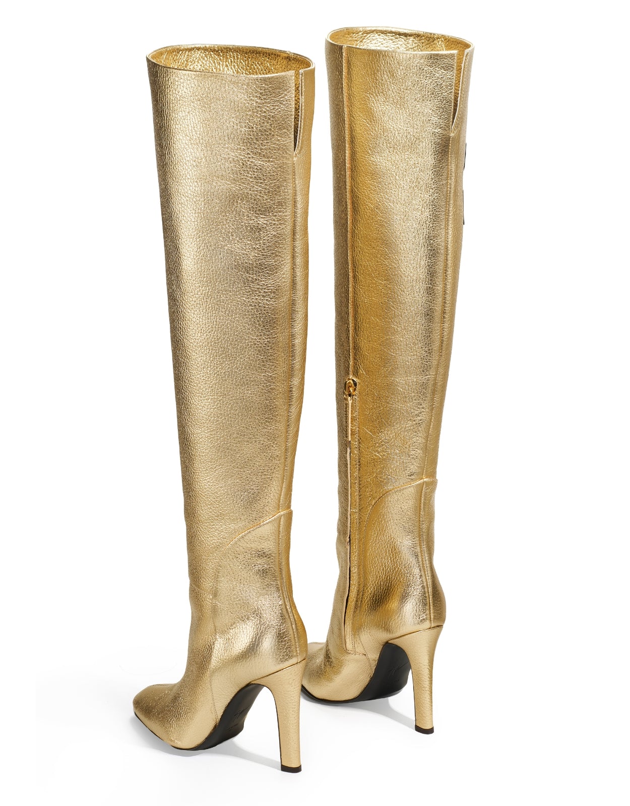 Temperley London Tempest Tall Boots kozaki złote 38