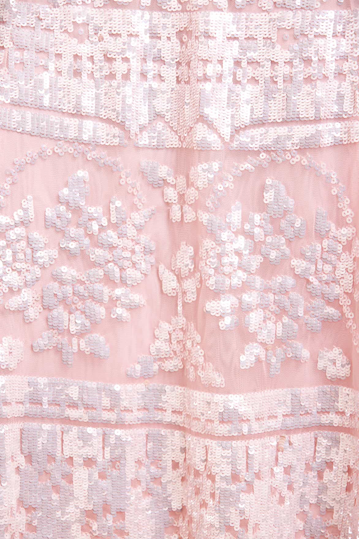 Needle & Thread Aurora Gown suknia różowa cekiny