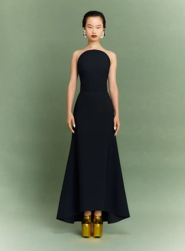 Solace London Ember sukienka maxi czarna