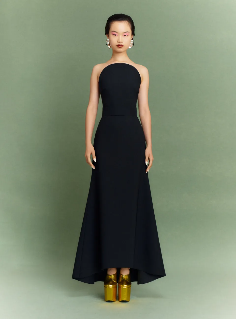 Solace London Ember sukienka maxi czarna