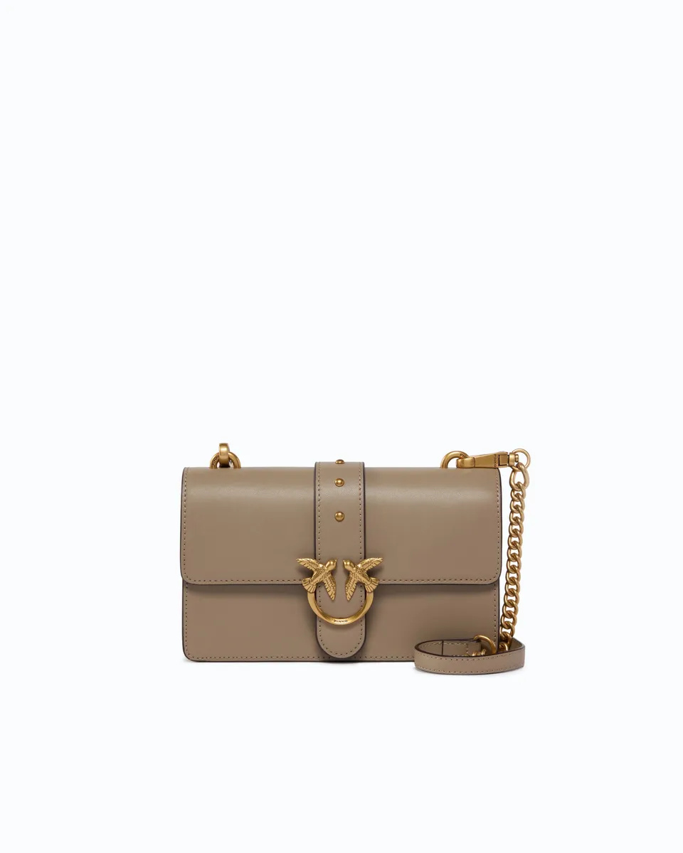 Pinko Love Bag One New Buckle torebka skórzana mała