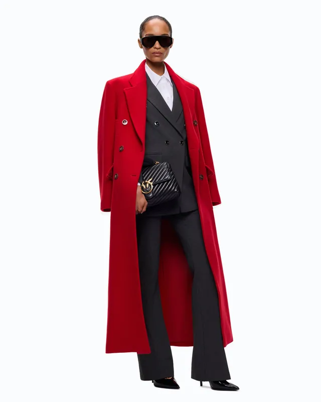 Pinko Covent Coat płaszcz długi wełniany 36-52