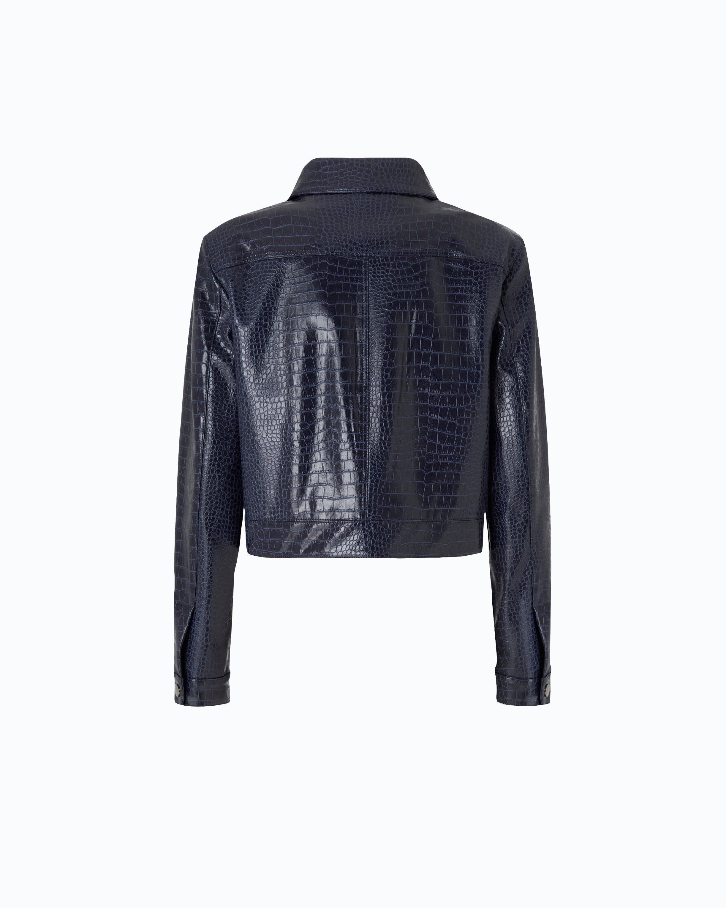 Pinko Bonarda Jacket kurtka niebieska krokodyl