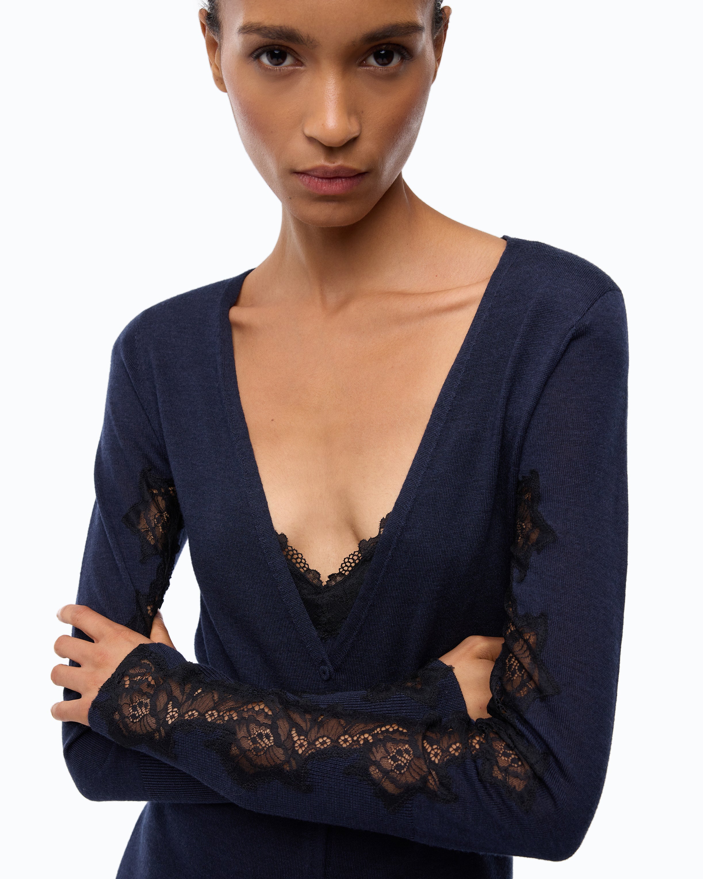 Pinko Ululato Dress sukienka midi wełniana niebieska