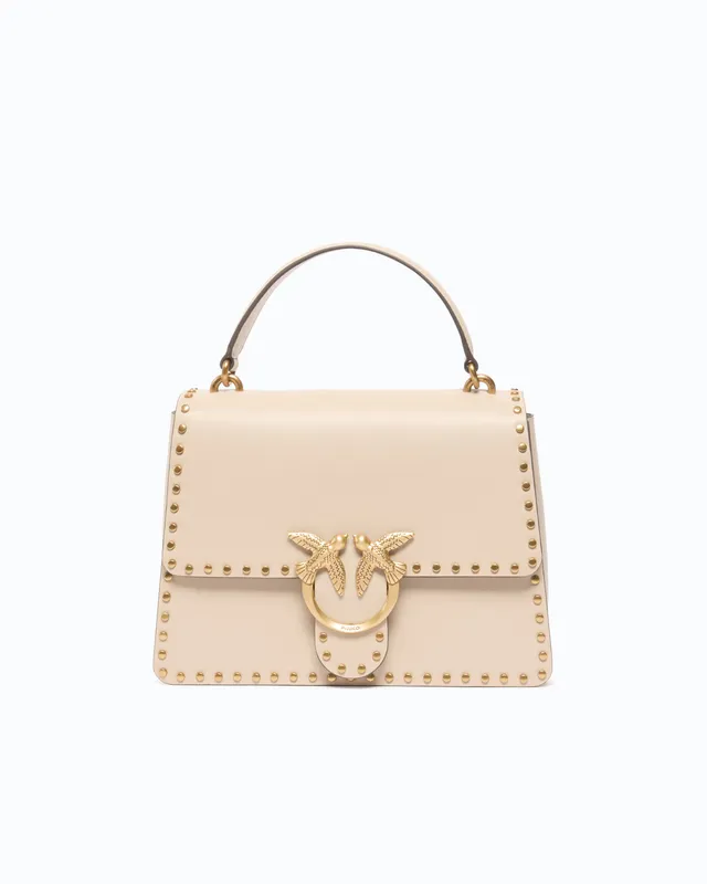 Pinko Love Bag Top Handle Light torebka beżowa