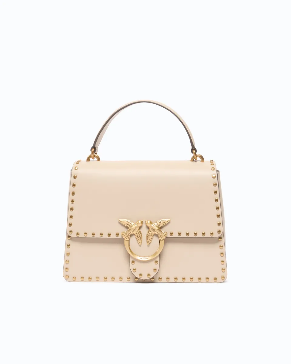 Pinko Love Bag Top Handle Light torebka beżowa