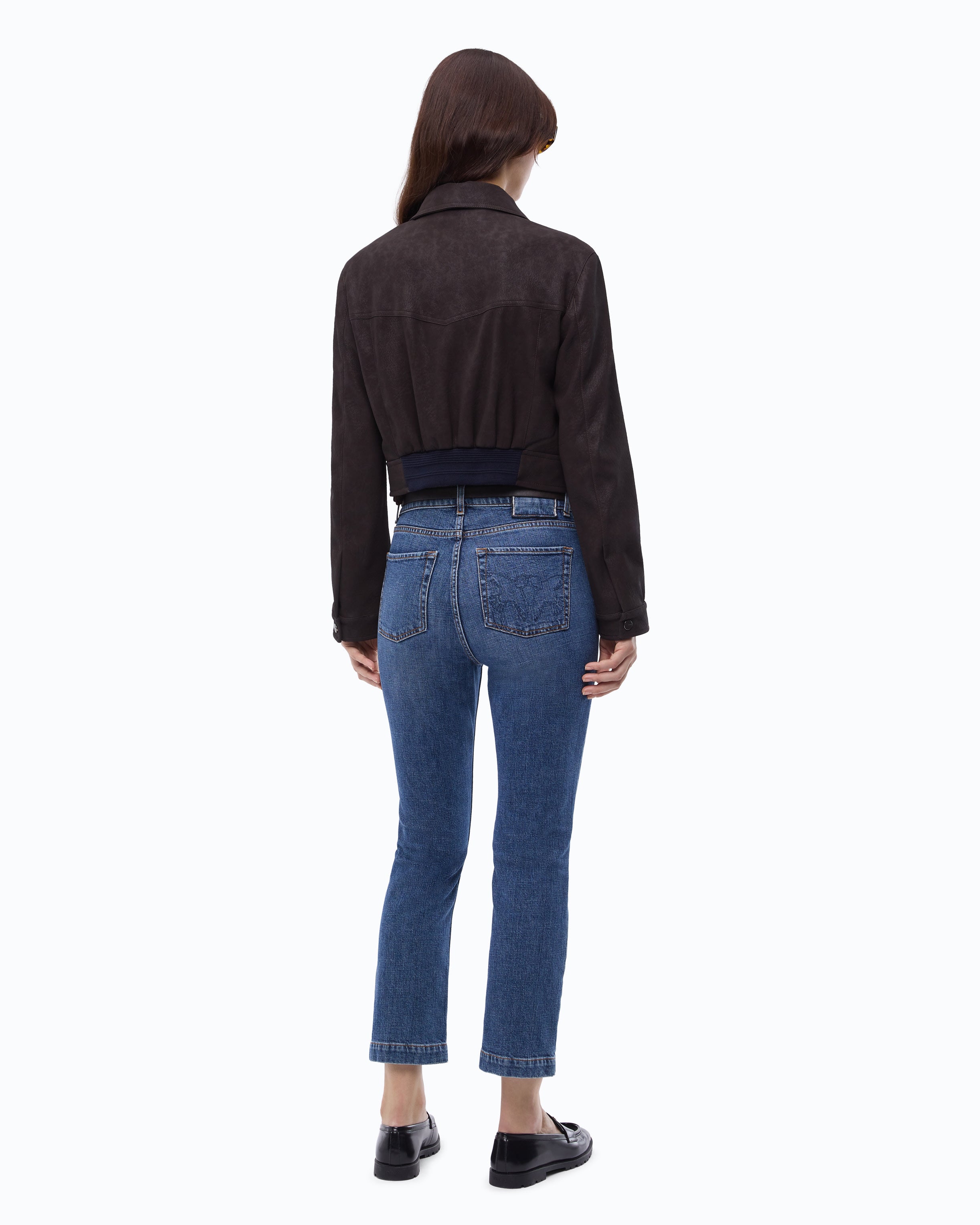 Pinko Arzignano Jacket kurtka brązowa nubuk