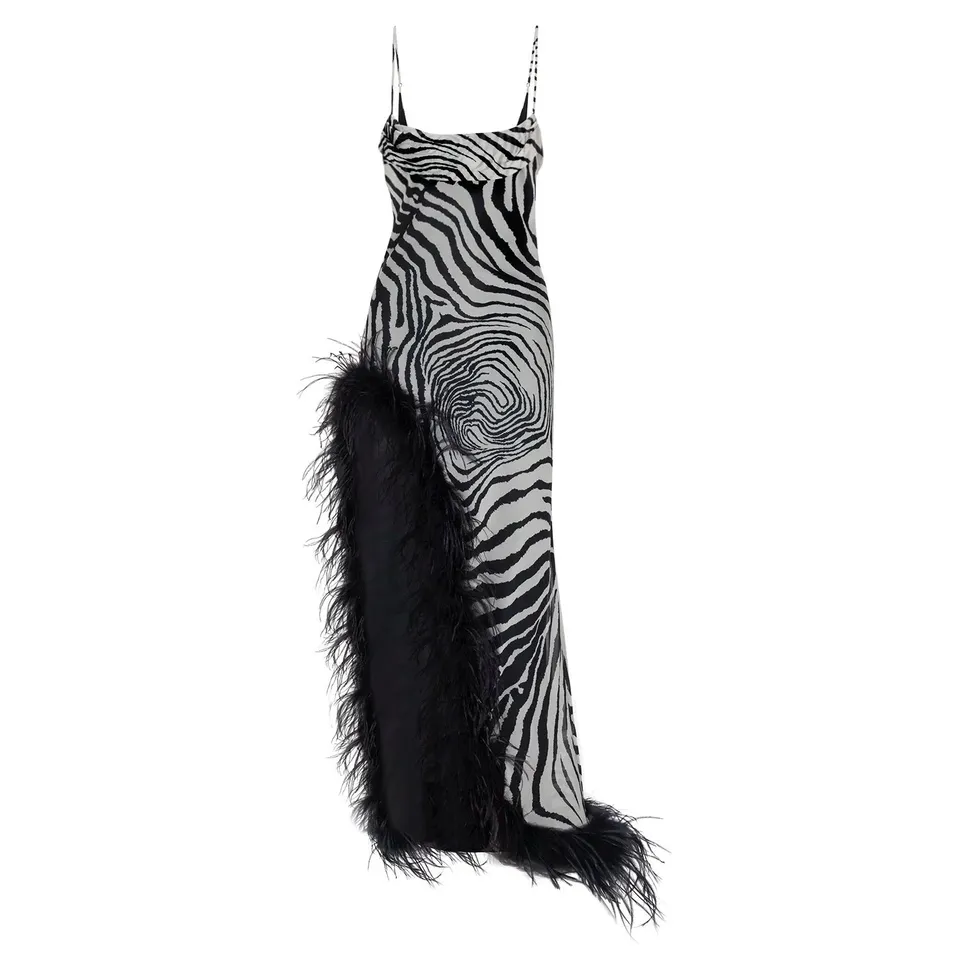 Delfi Collective Jacqueline Dress sukienka Zebra maxi