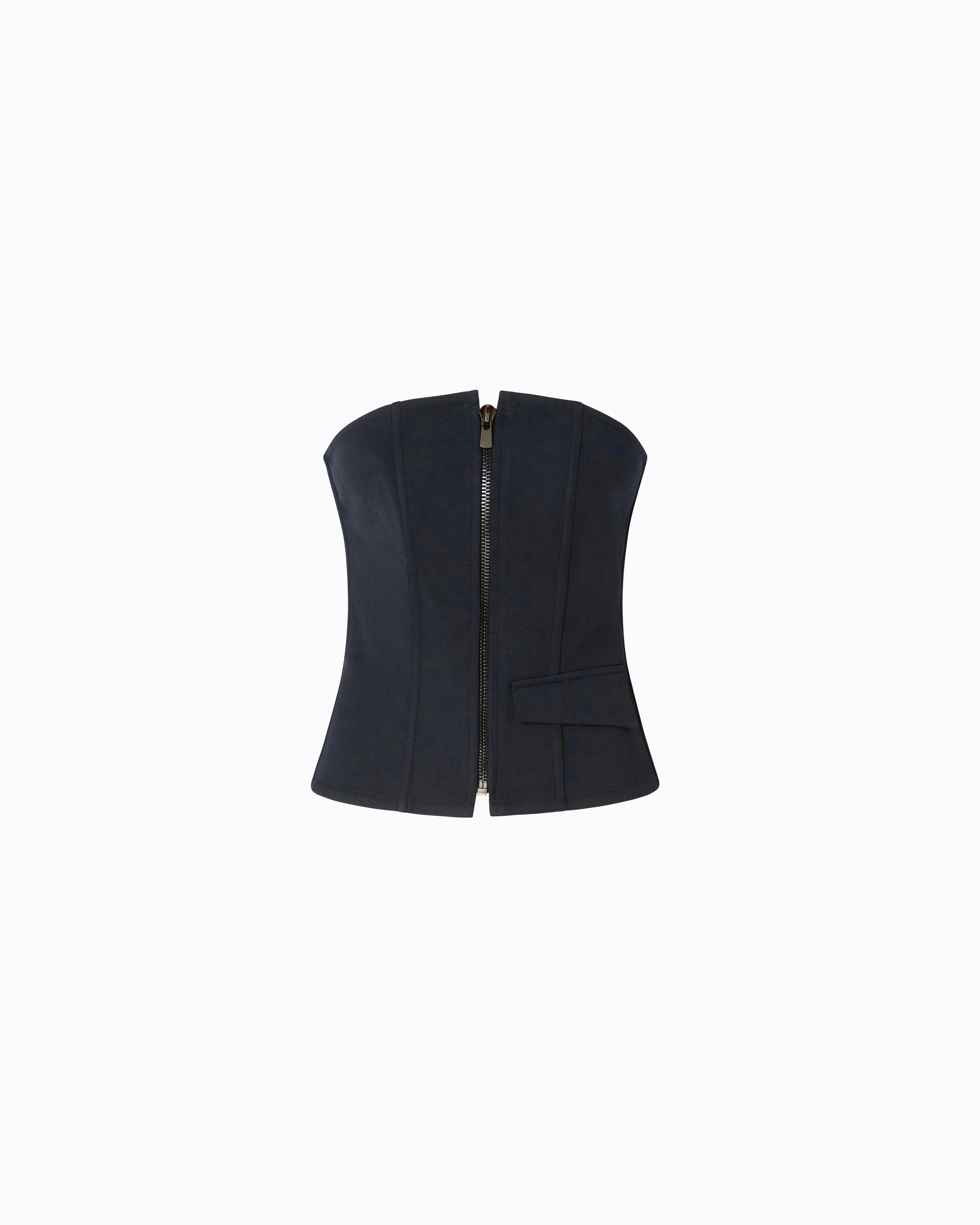 Pinko Cannubi Top gorsetowy niebieski
