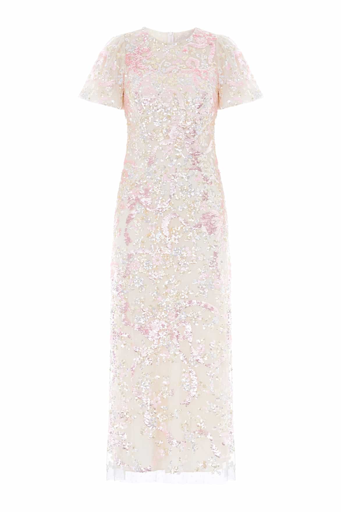 Needle & Thread Dancing Ribbon Gown sukienka cekinowa maxi