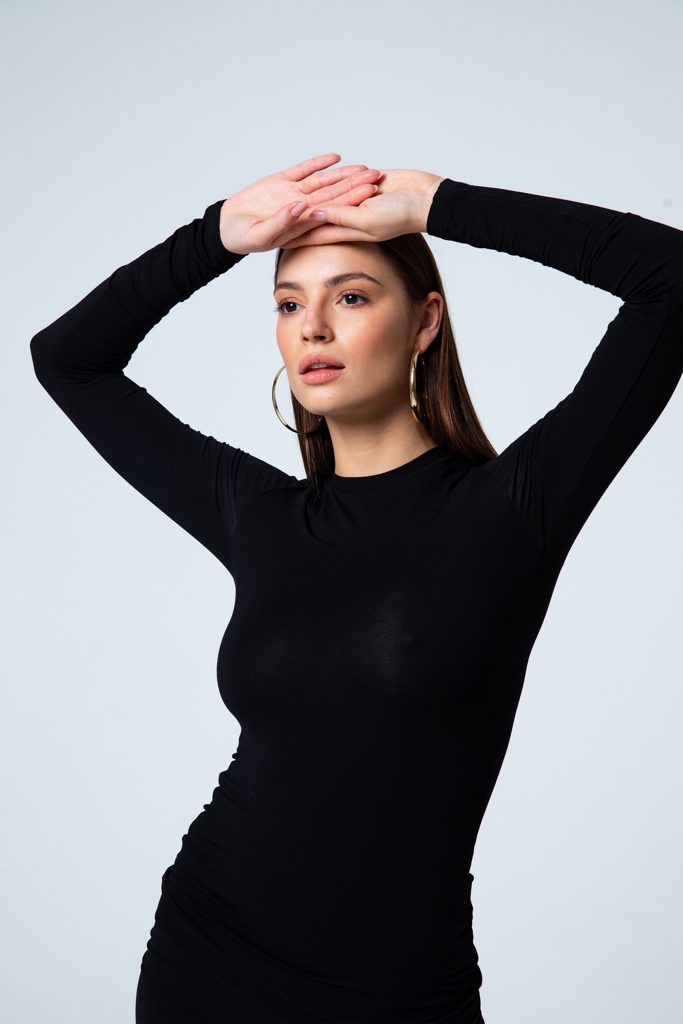 Nudyess Longsleeve bluzka modalowa czarna