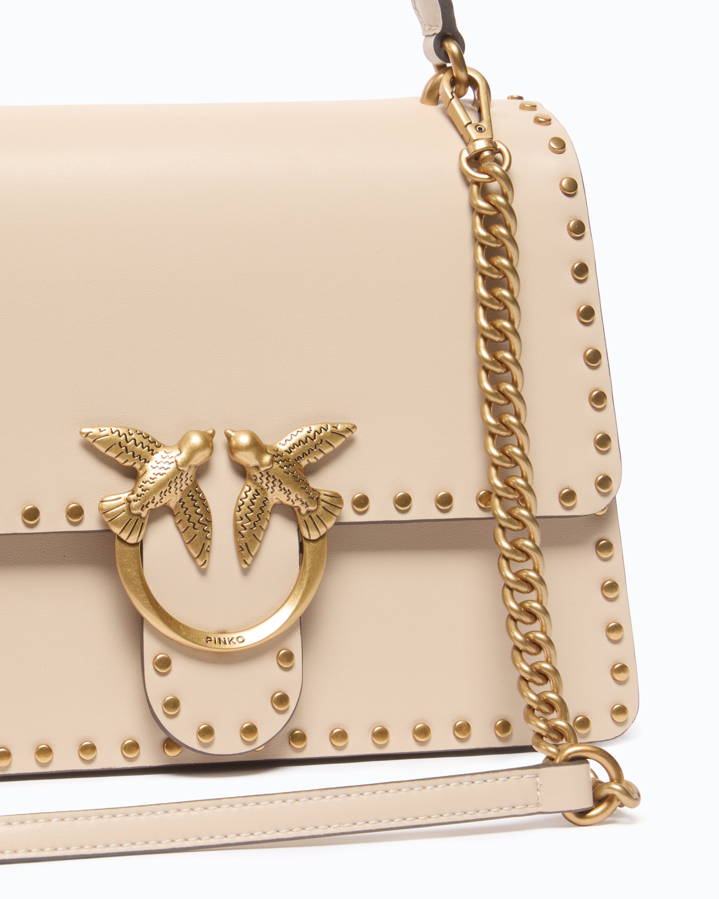 Pinko Love Bag Top Handle Light torebka beżowa