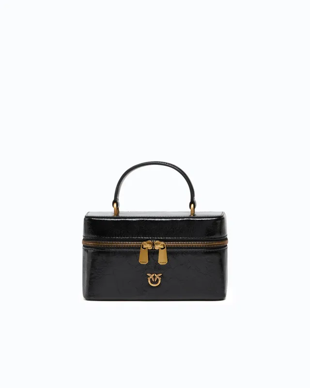Pinko Vanity Soft torebka skórzana czarna
