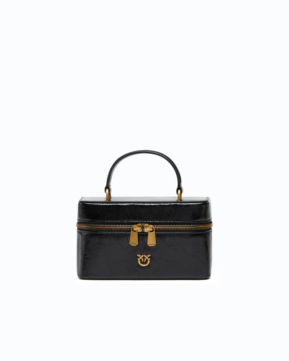 Pinko Vanity Soft torebka skórzana czarna