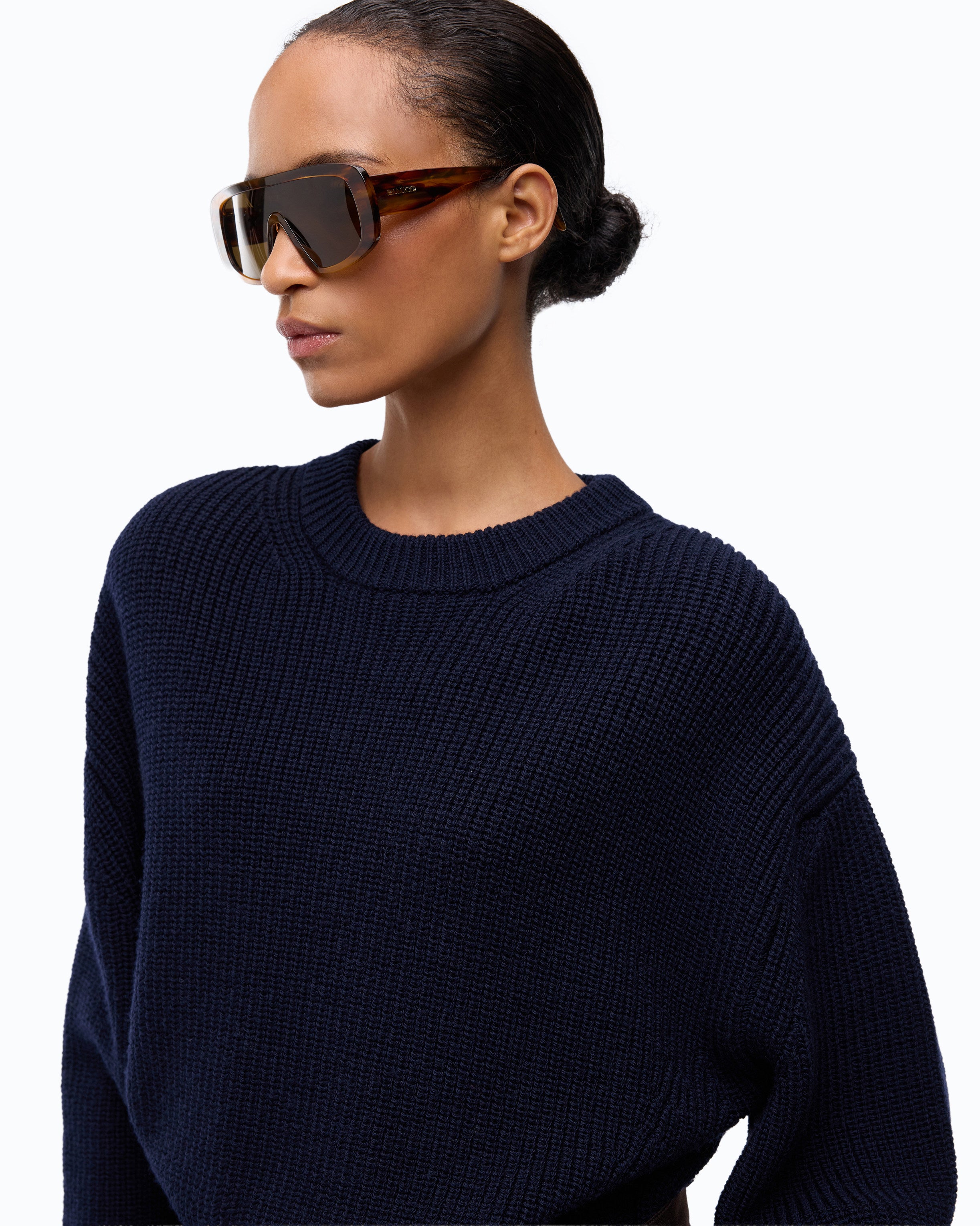 Pinko Gracidio Sweater sweter niebieski wełniany
