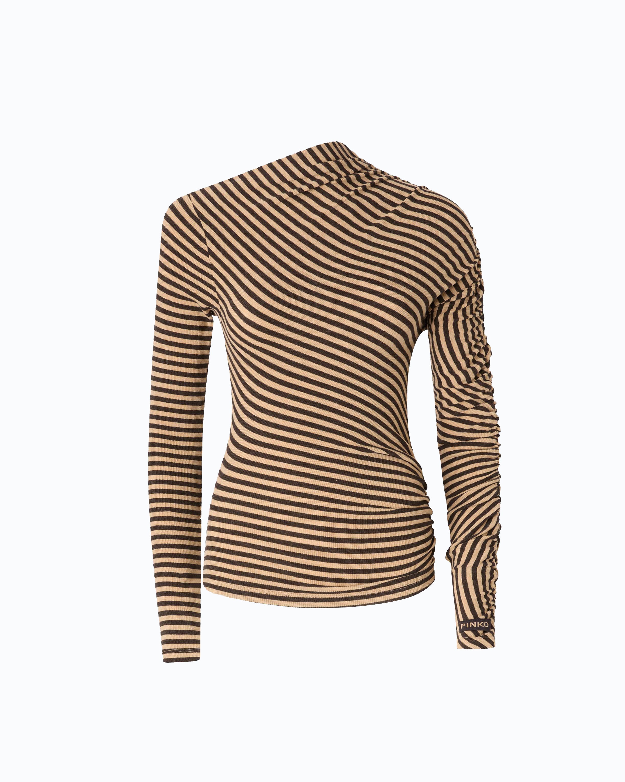 Pinko Lilium Turtleneck sweter golf w paski