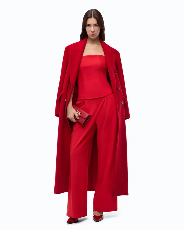 Pinko Espace Jumpsuit kombinezon czerwony gorset 40