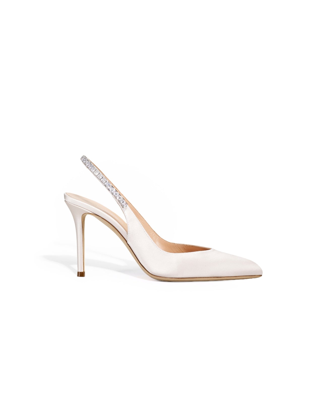 Temperley London Raven czółenka slingback białe