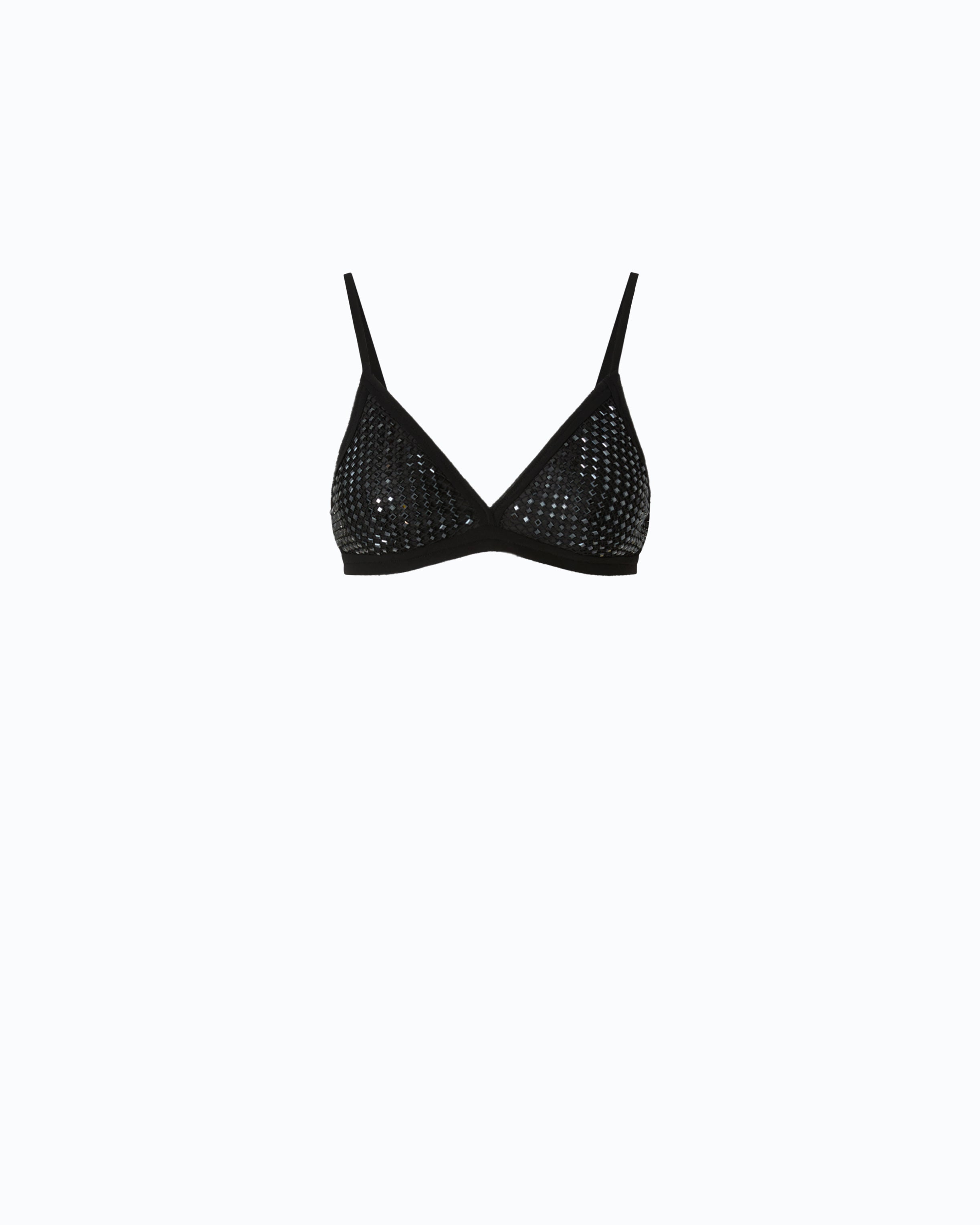 Pinko Spider Top biustonosz siateczkowy czarny