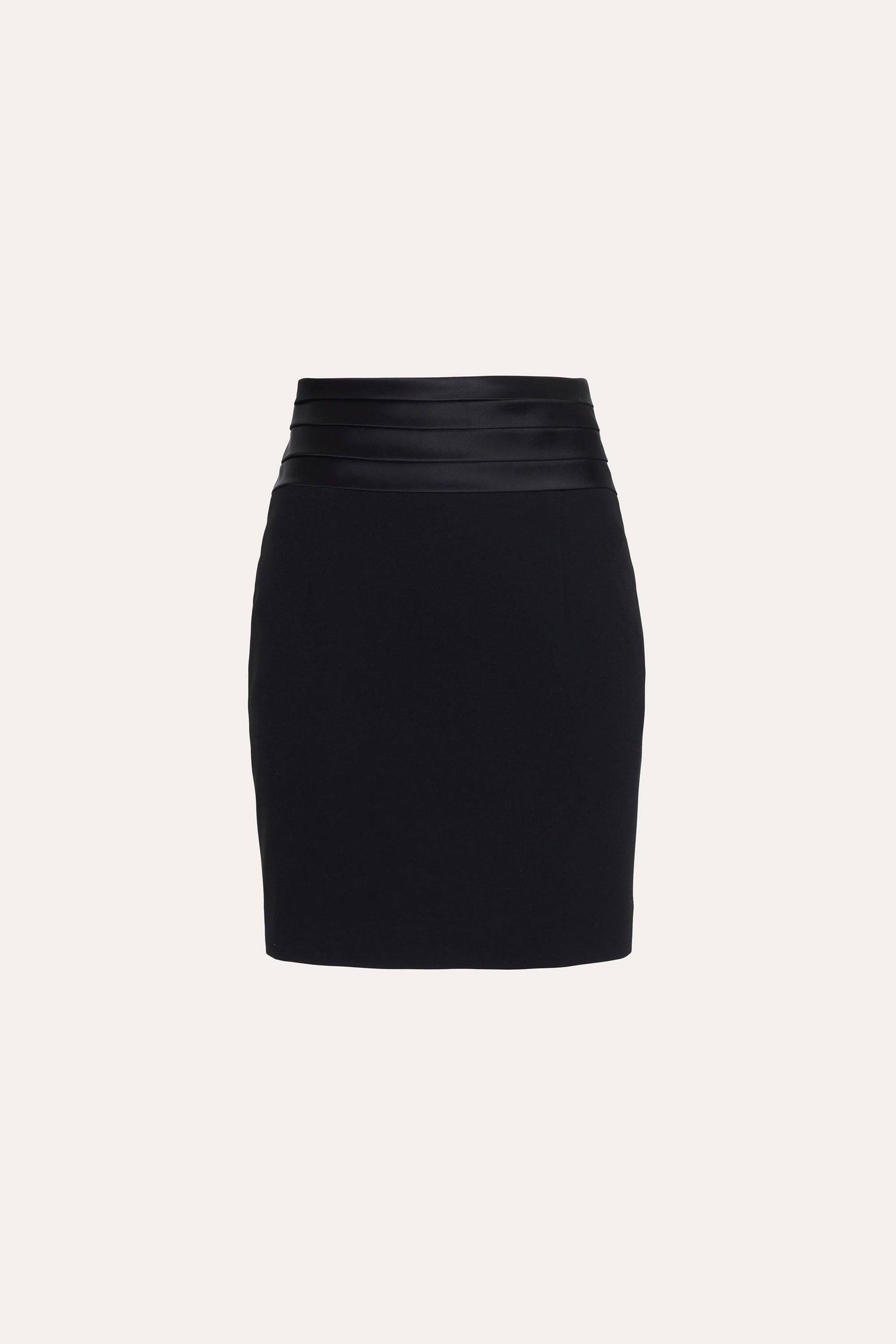 Elie Tahari Roxy Japanese Crepe spódnica mini czarna