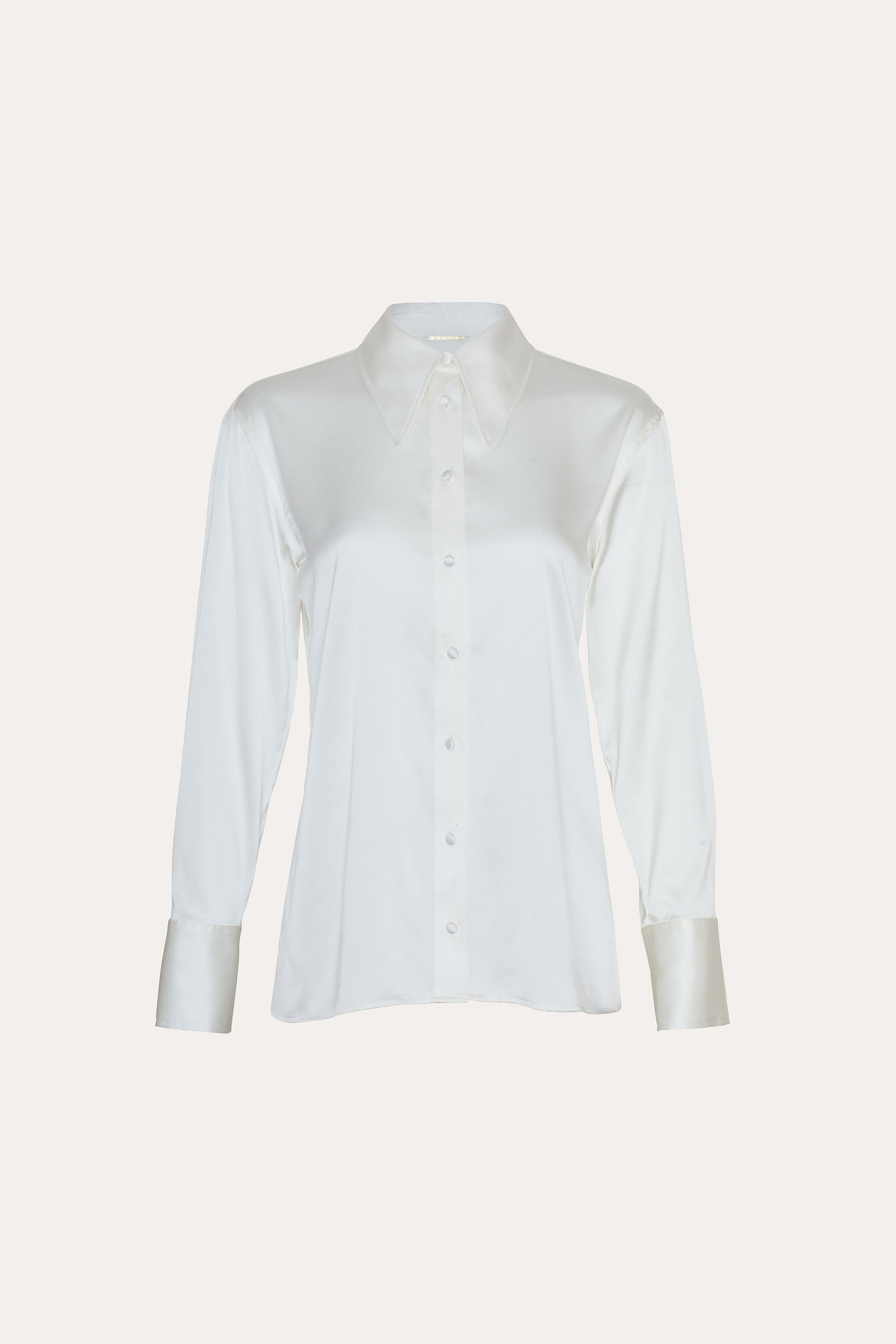 Elie Tahari Silk Button Down Shirt koszula jedwabna Fresh Pearl