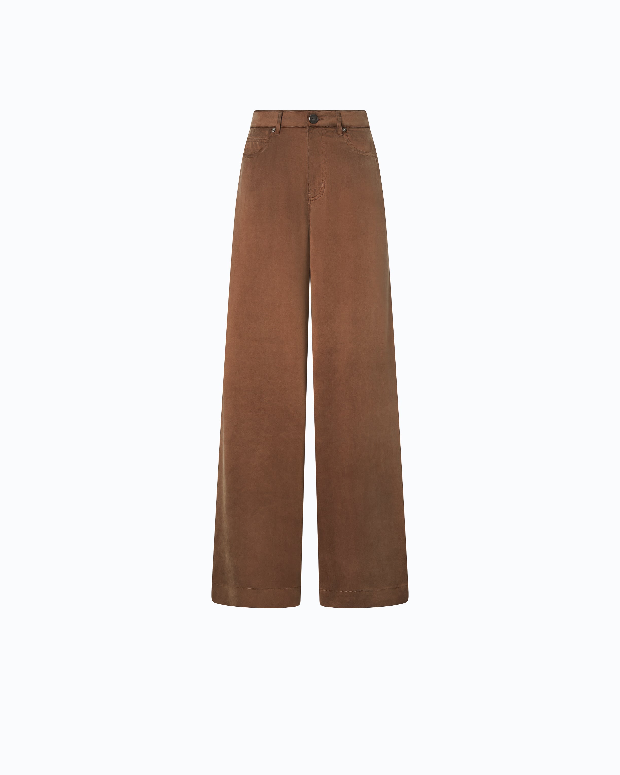 Pinko Porta Pants spodnie brązowe palazzo