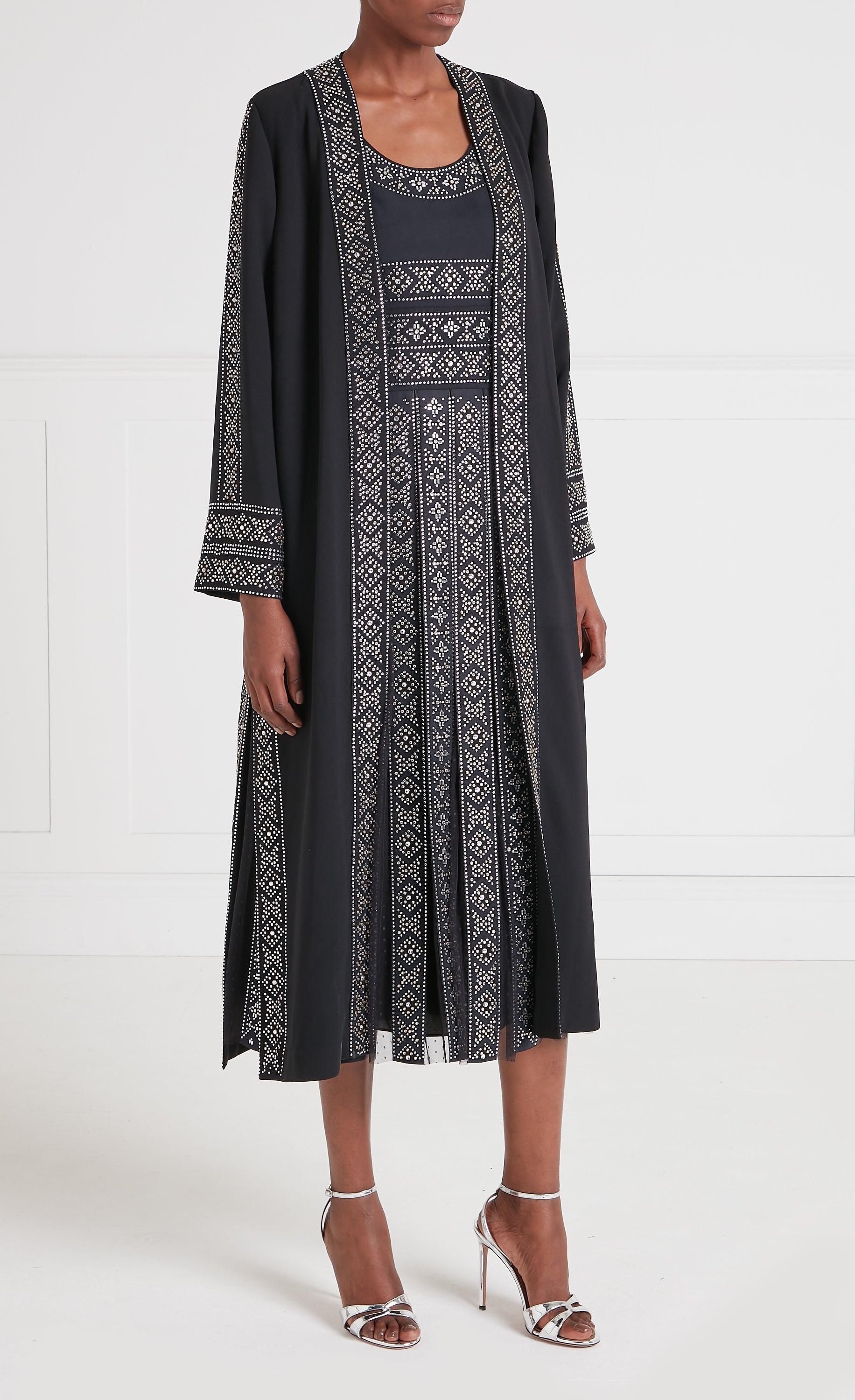 Temperley London Gallantry płaszcz Black XS-XL