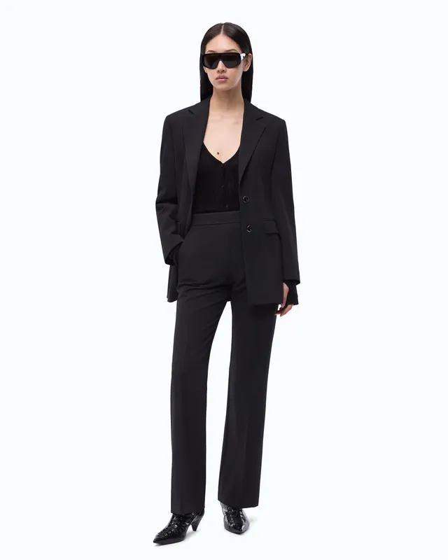 Pinko Peonia Pants spodnie eleganckie czarne kant