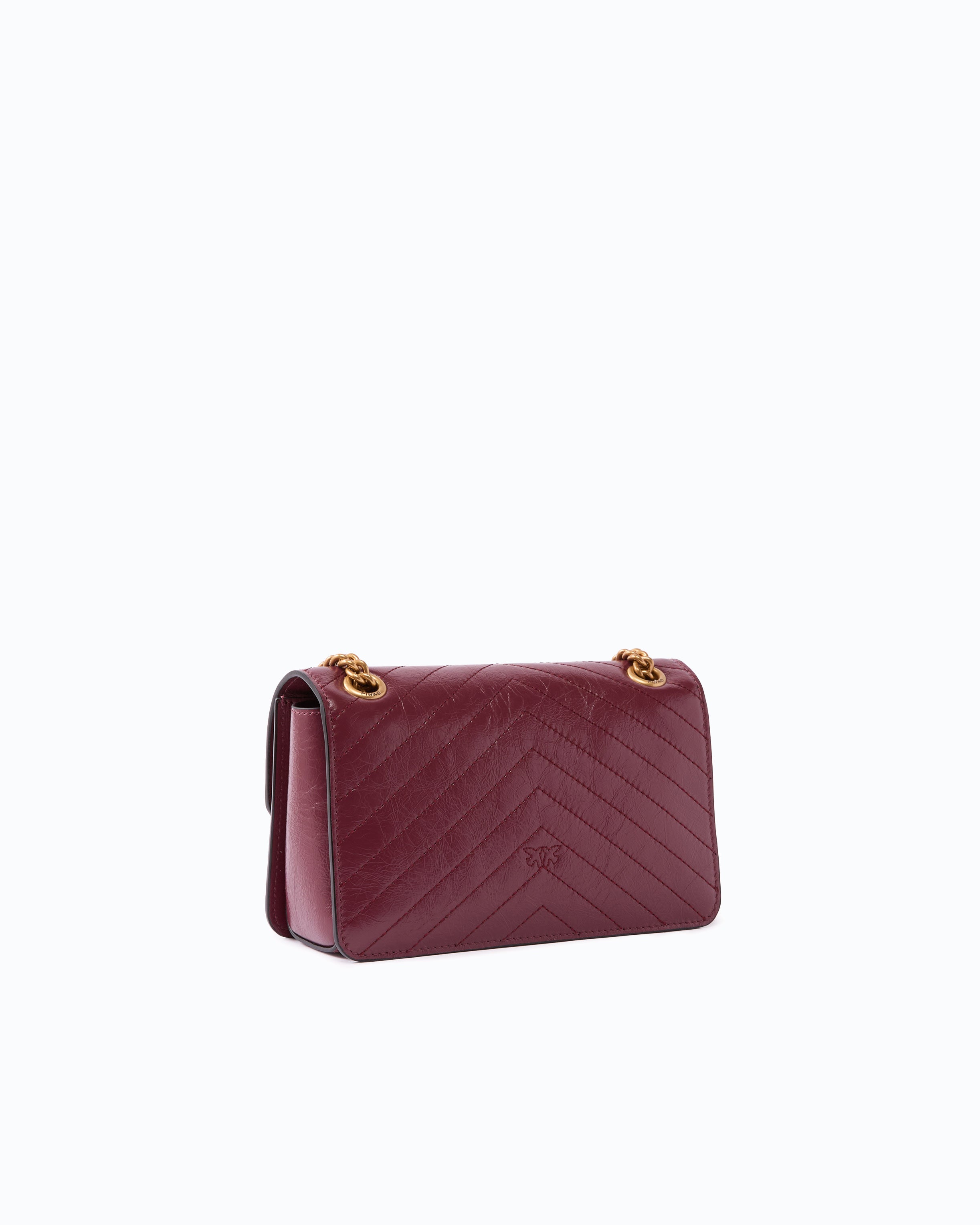 Pinko Mini Love Bag One Light torebka brązowa zygzak
