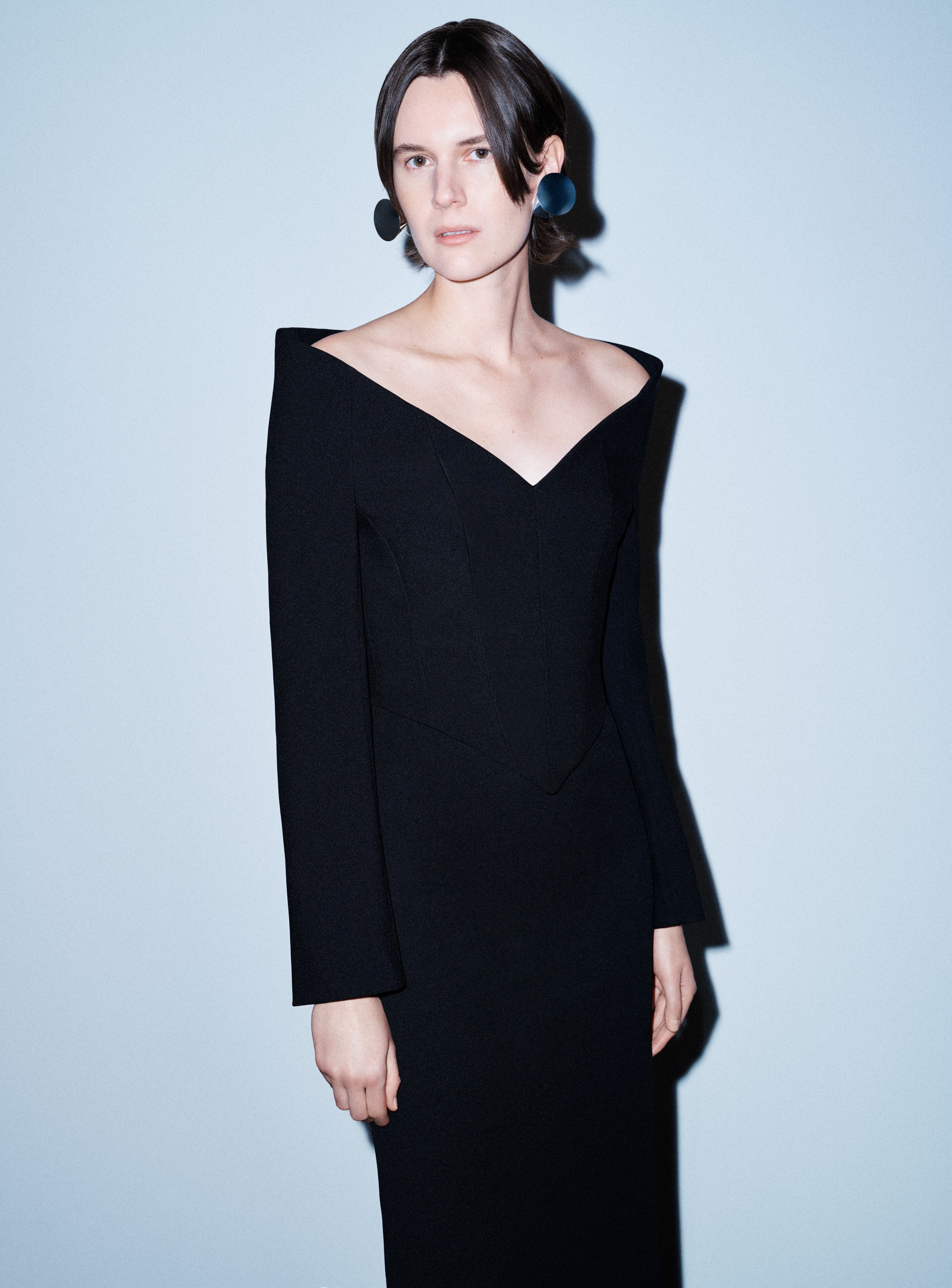 SOLACE LONDON Martine sukienka wieczorowa czarna maxi