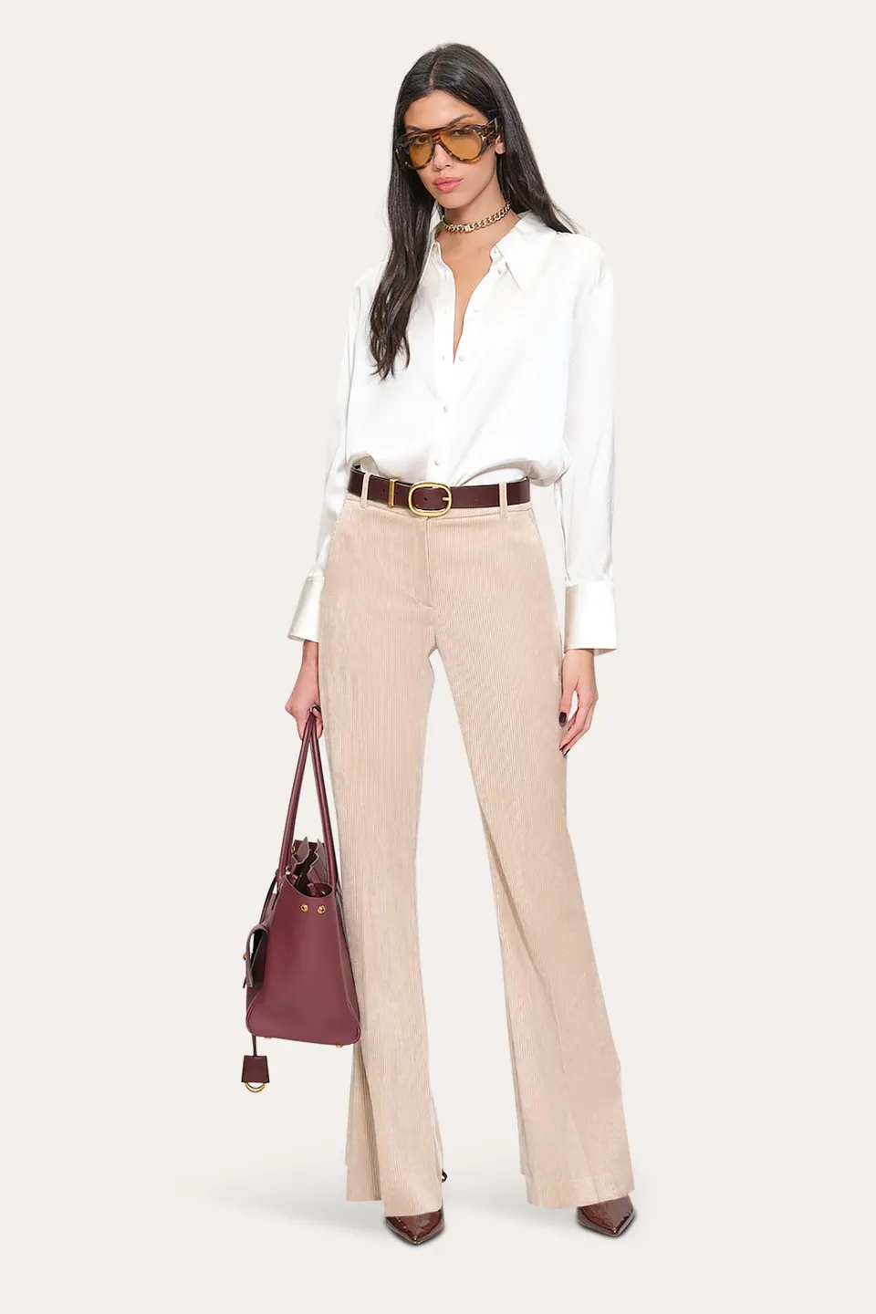 Elie Tahari Silk Button Down Shirt koszula jedwabna Fresh Pearl