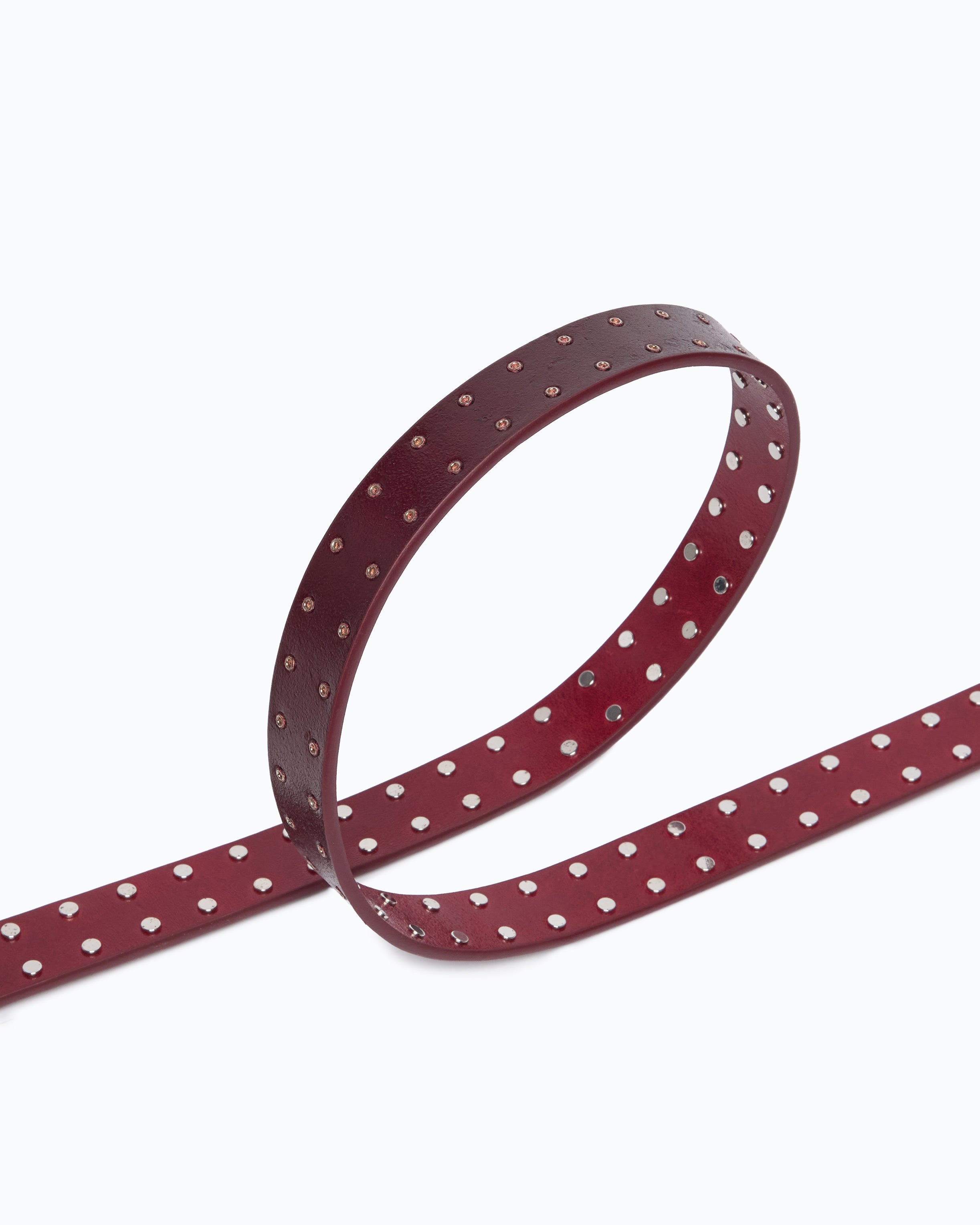 Pinko Love Belt pasek skórzany damski 2 cm ćwieki